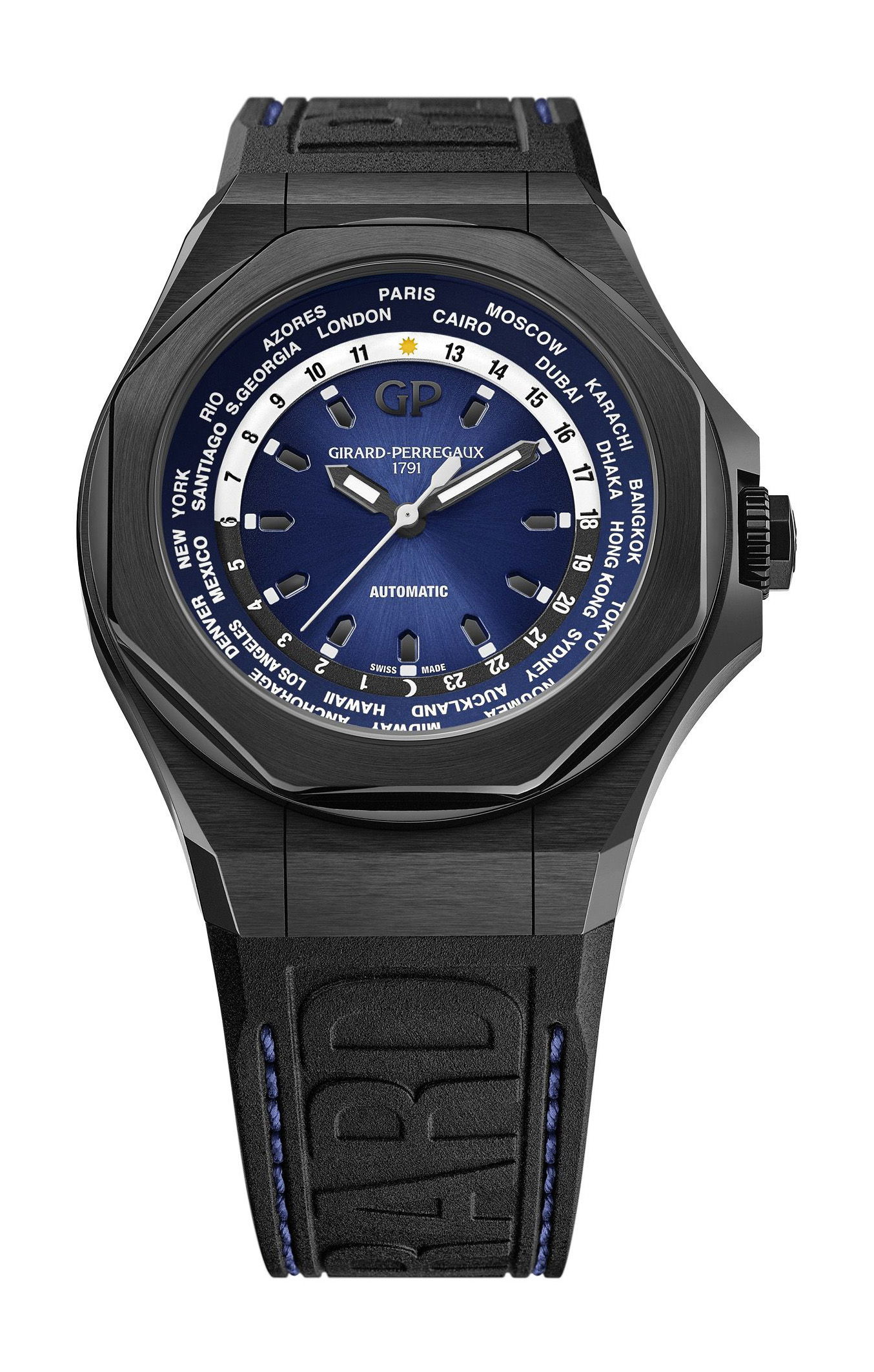 Girard-Perregaux Laureato Absolute WW.TC luxury timepiece - detailed view