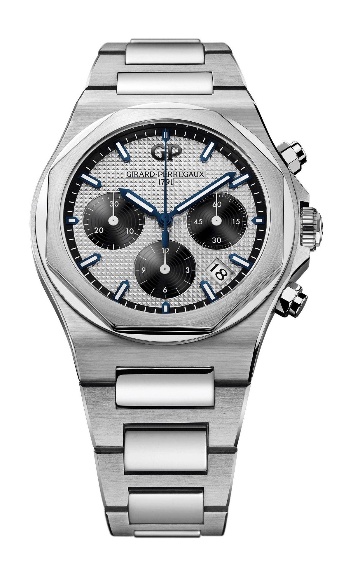 Girard-Perregaux Laureato Chronograph 38 mm luxury timepiece - detailed view