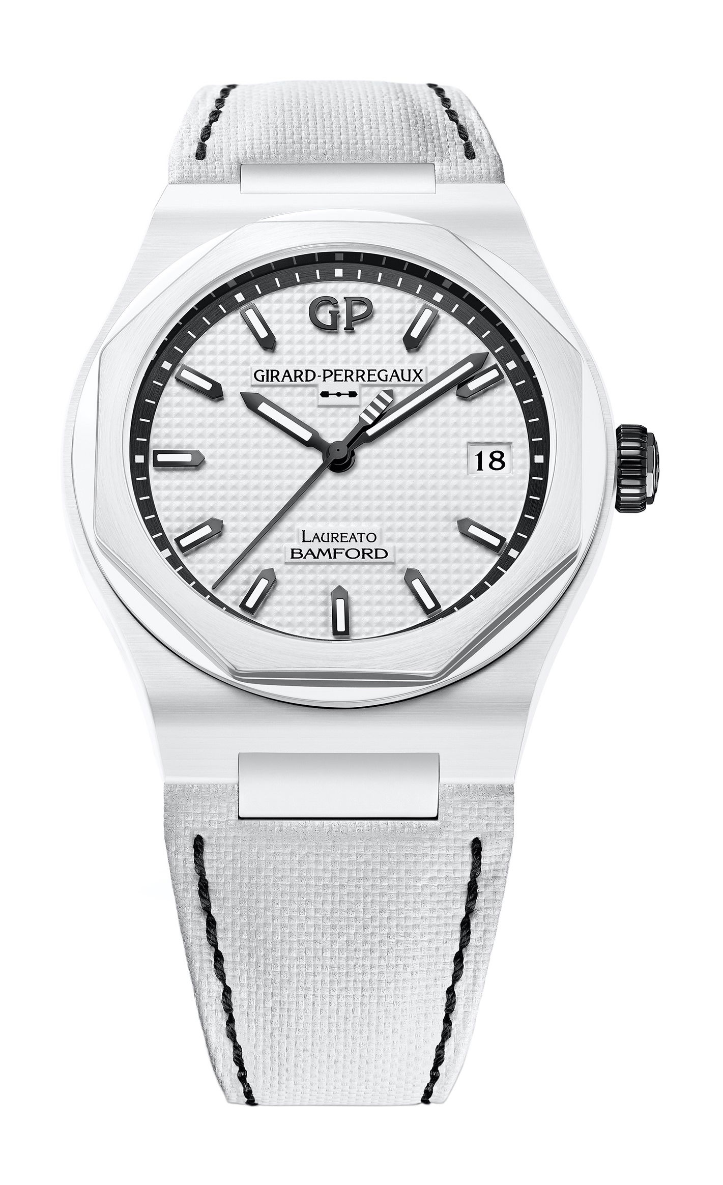Girard-Perregaux Laureato Ghost luxury timepiece - detailed view