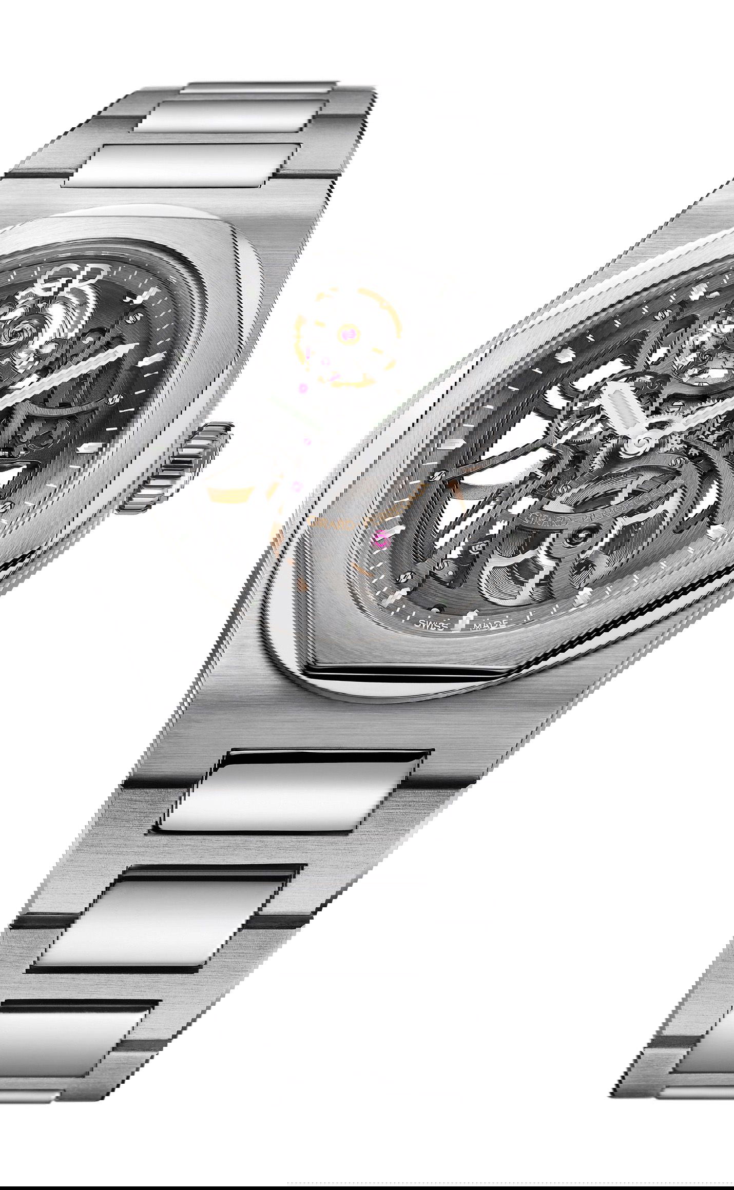 Girard-Perregaux Laureato Skeleton luxury timepiece - detailed view