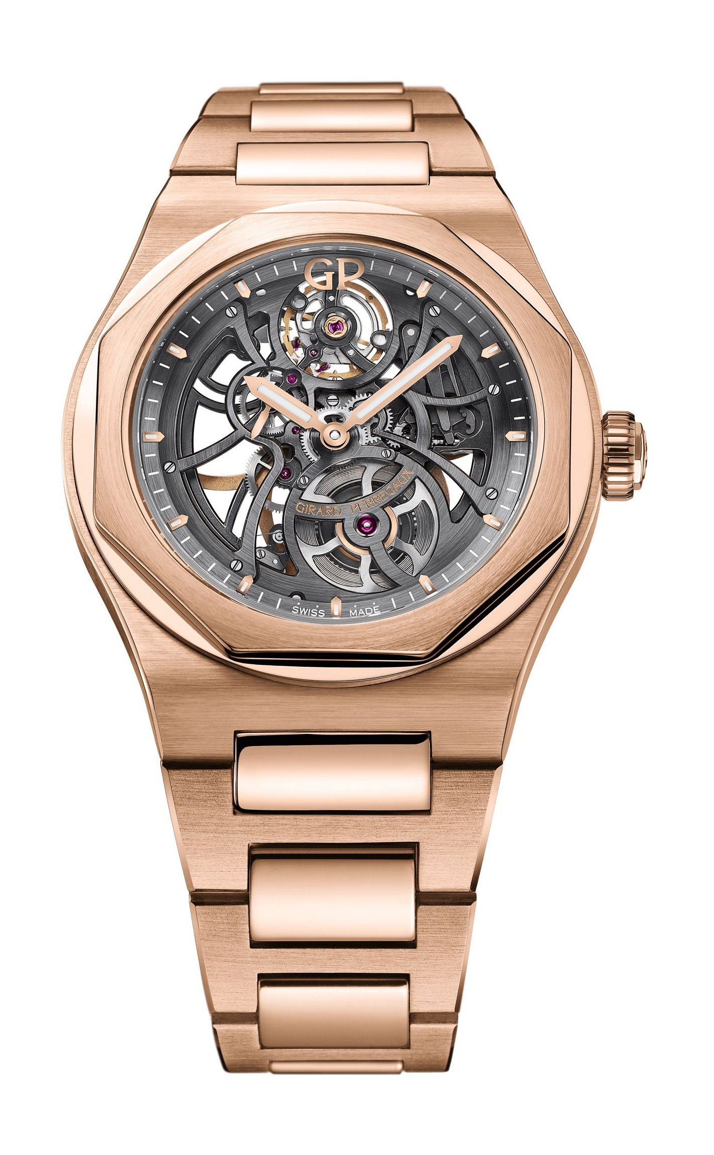 Girard-Perregaux Laureato Skeleton luxury timepiece - detailed view
