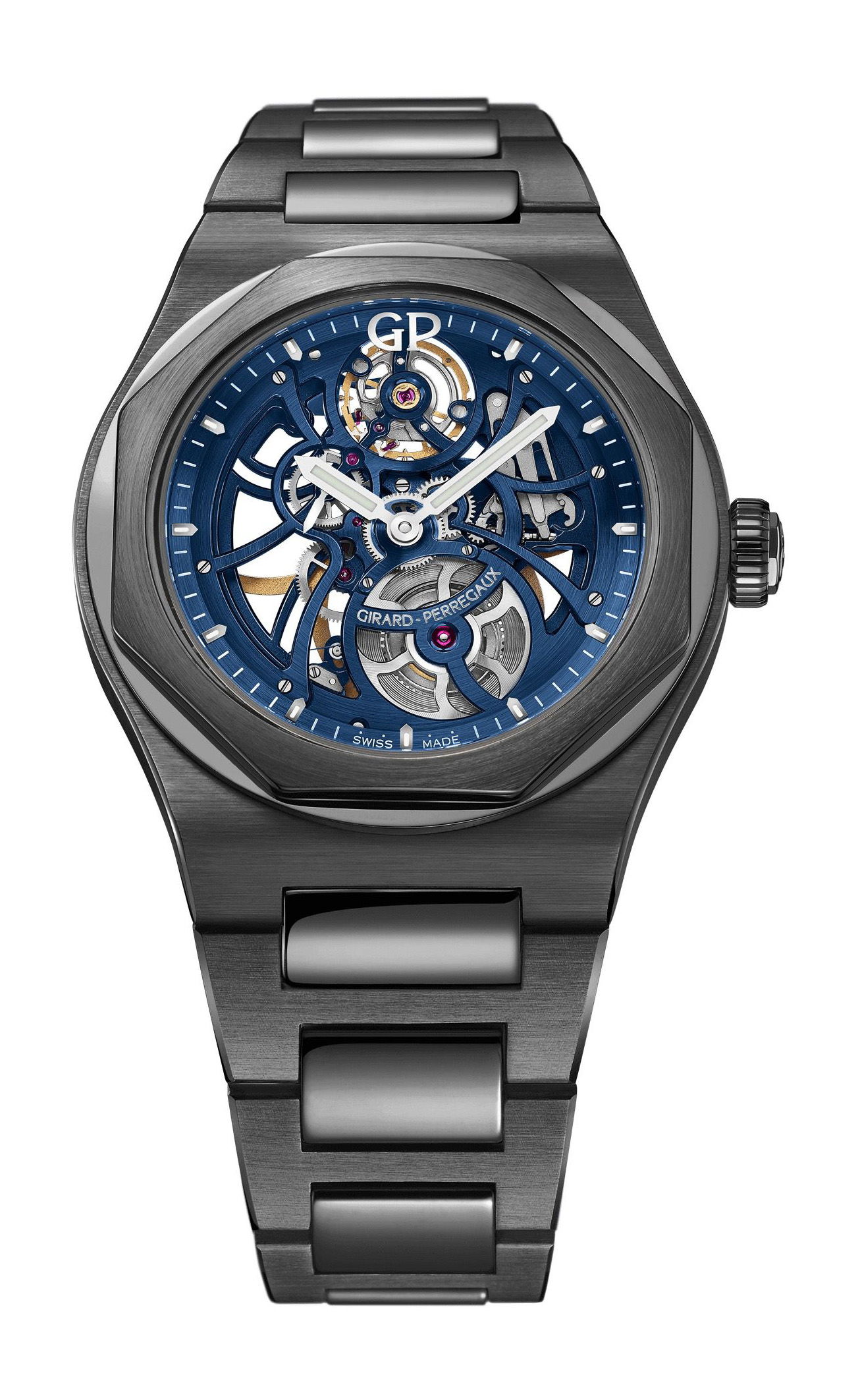 Girard-Perregaux Laureato Skeleton Earth To Sky Edition luxury timepiece - detailed view