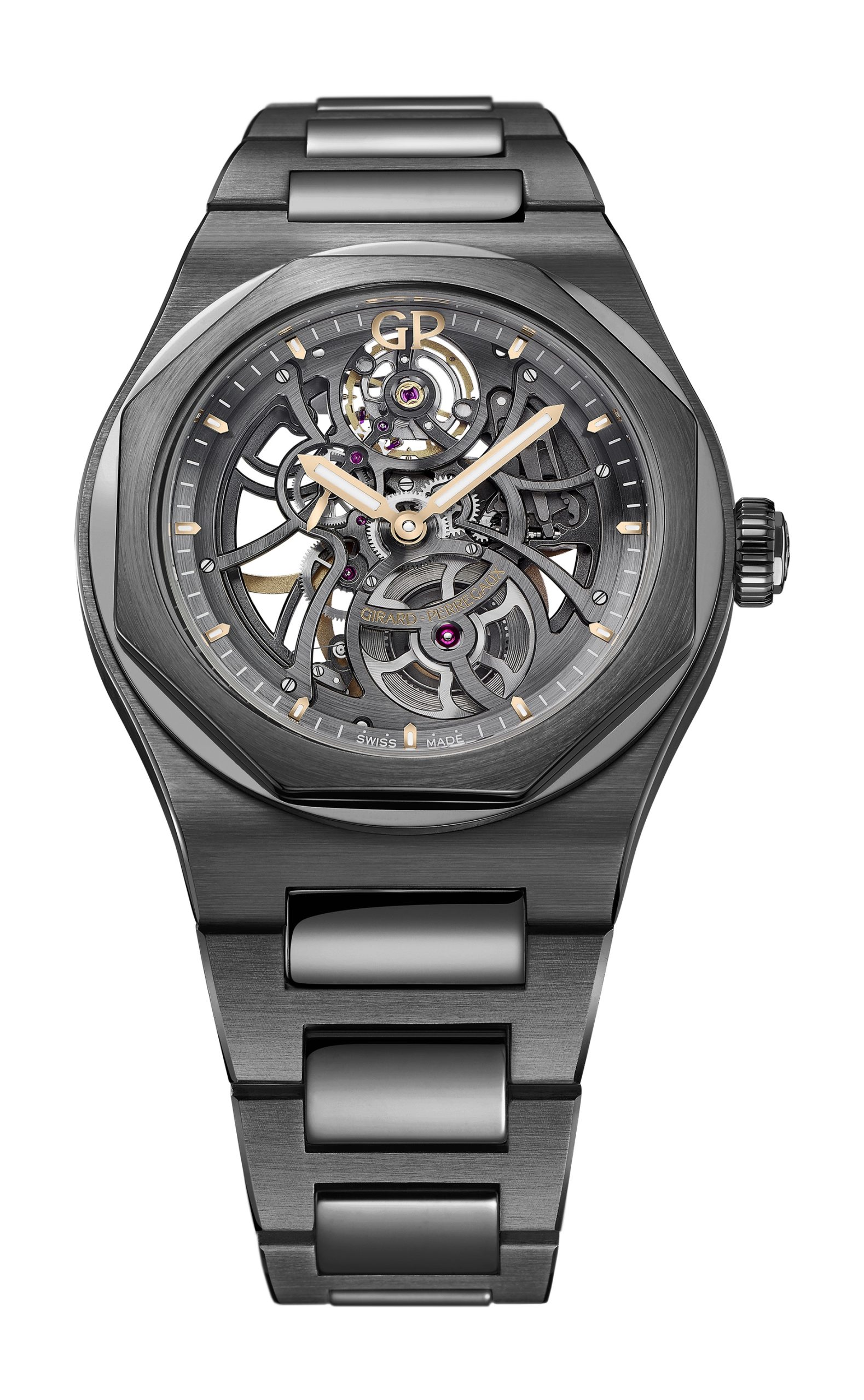 Girard-Perregaux Laureato Skeleton WinteRace Edition luxury timepiece - detailed view