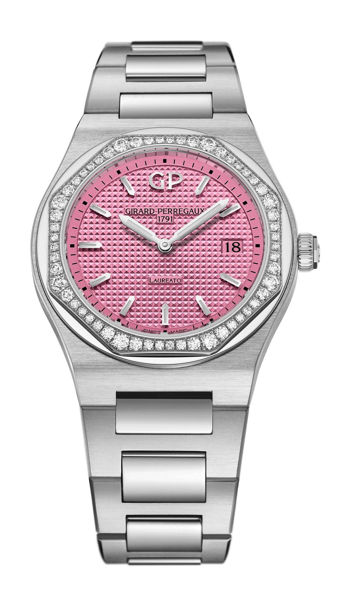 Girard-Perregaux Laureato Summer Edition luxury timepiece - detailed view