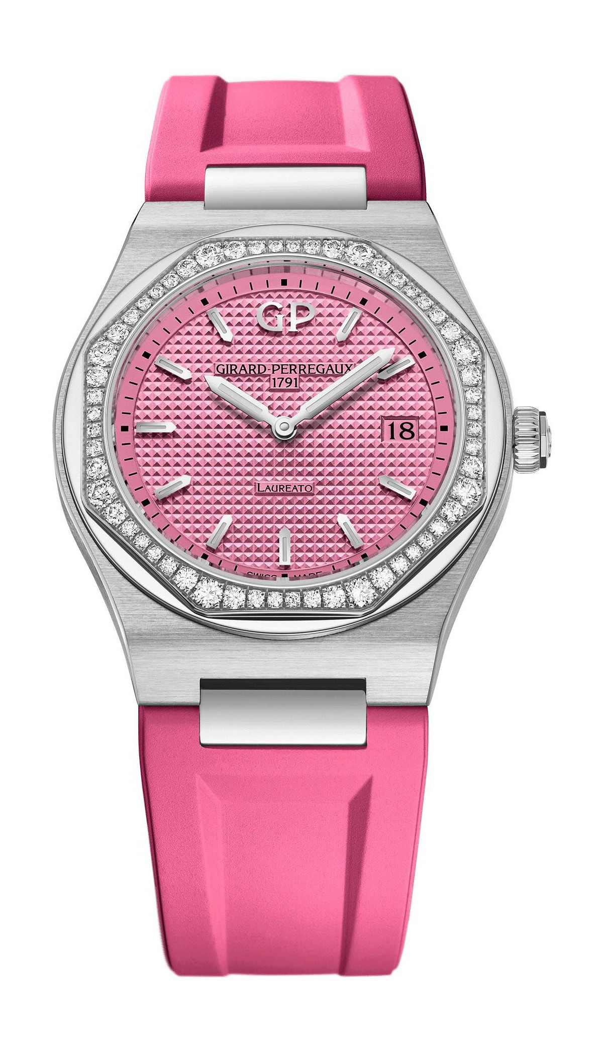 Girard-Perregaux Laureato Summer Edition luxury timepiece - detailed view