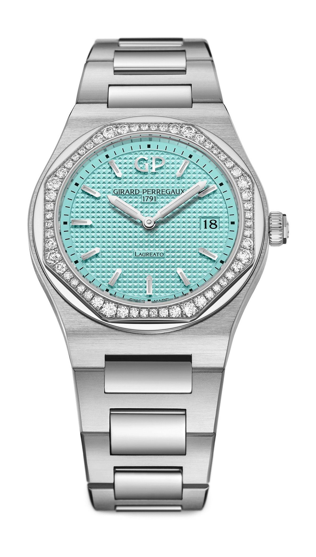 Girard-Perregaux Laureato Summer Edition luxury timepiece - detailed view