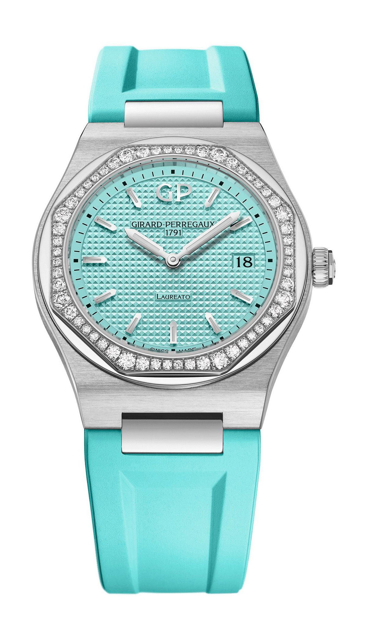 Girard-Perregaux Laureato Summer Edition luxury timepiece - detailed view