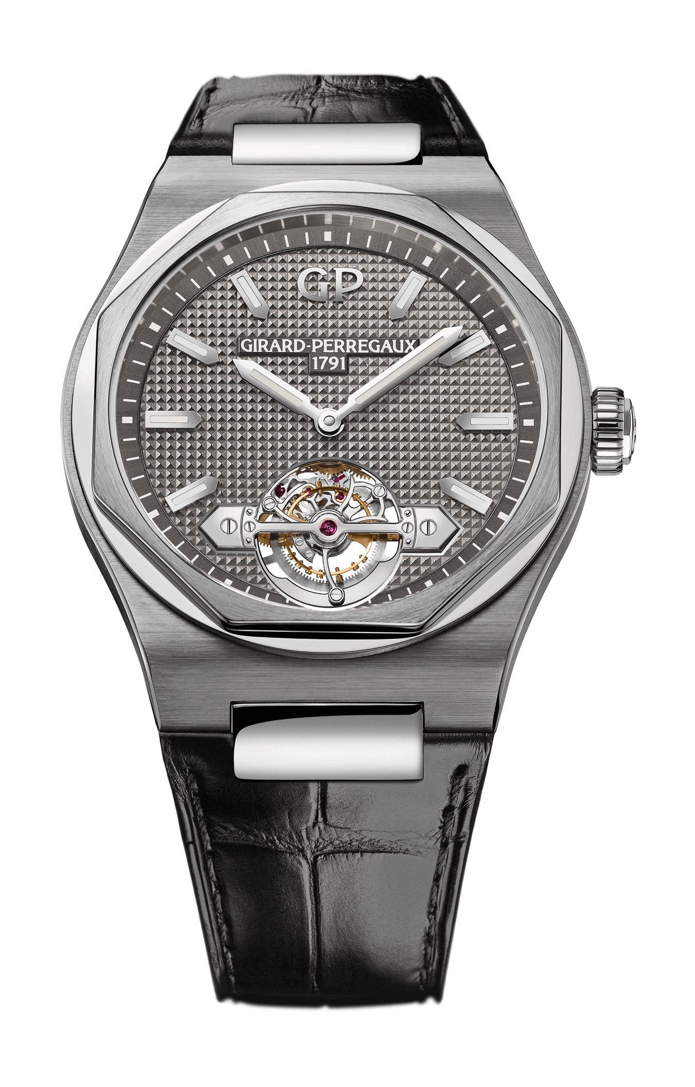 Girard-Perregaux Laureato Tourbillon luxury timepiece - detailed view