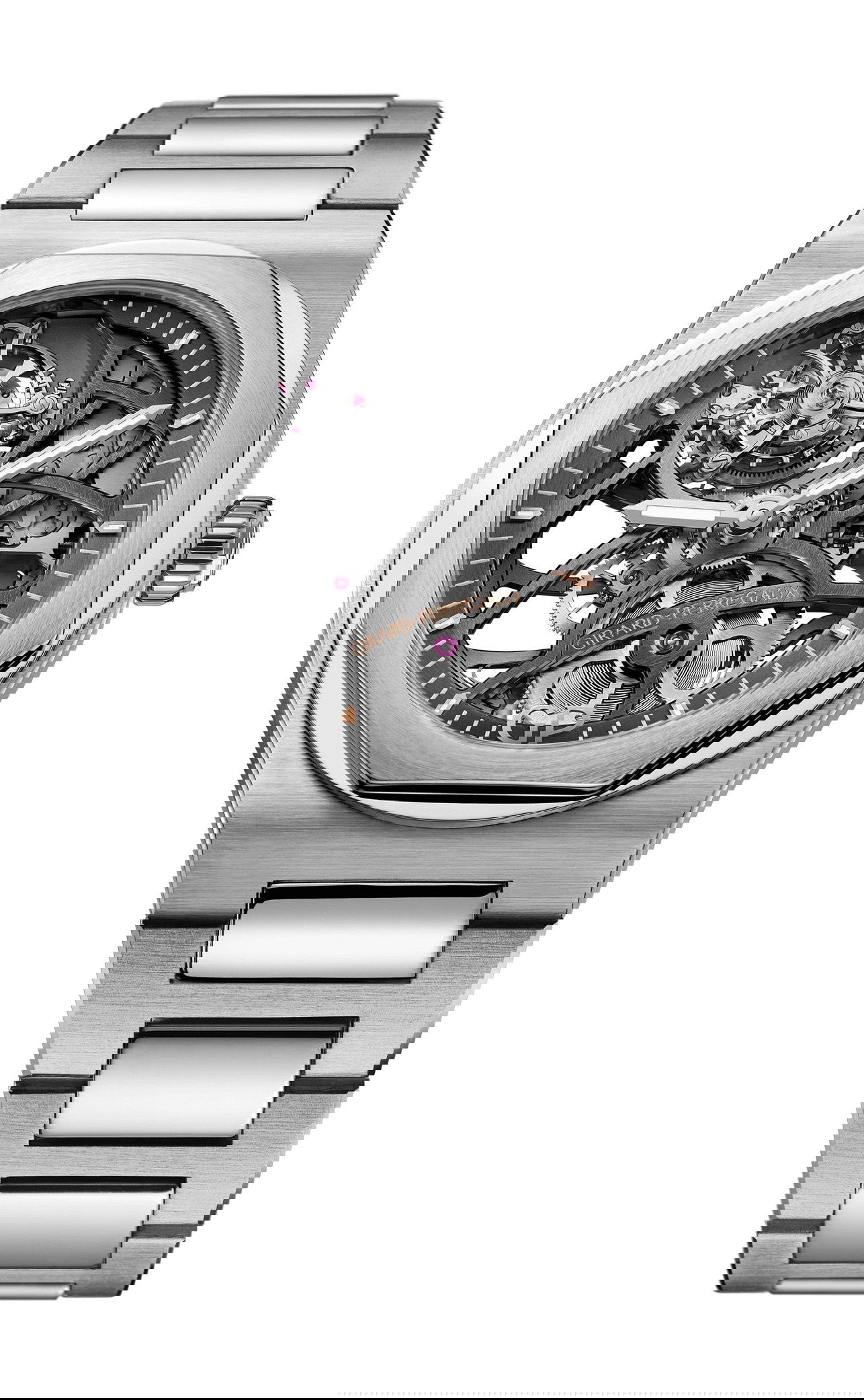 Girard-Perregaux Laureatpp Flying Tourbillon Skeleton luxury timepiece - detailed view