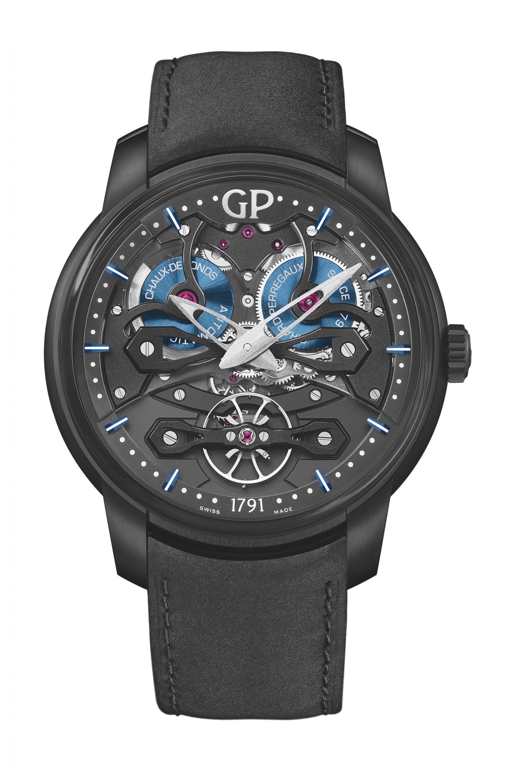 Girard-Perregaux Neo Bridges Earth to Sky Edition luxury timepiece - detailed view