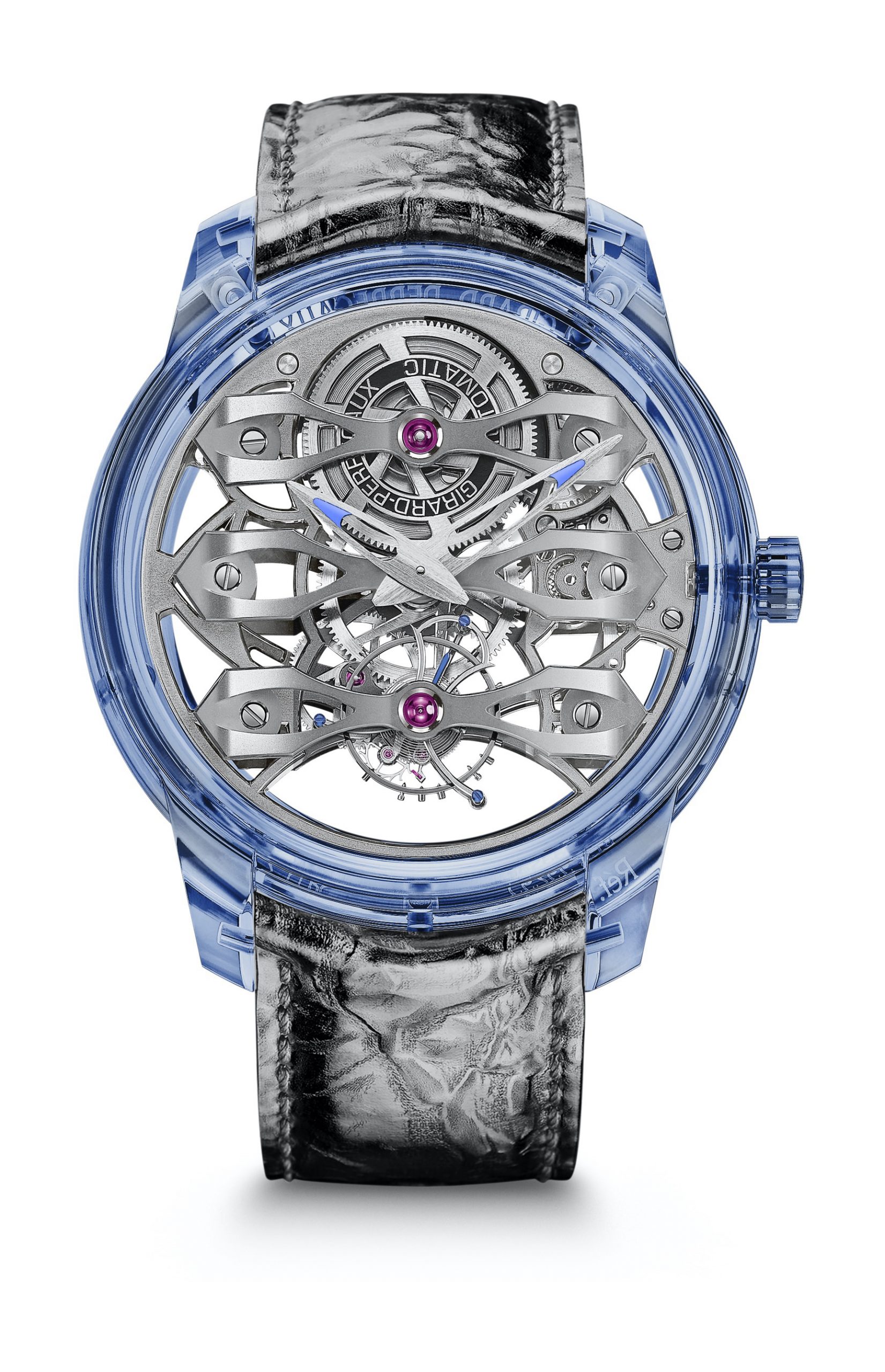 Girard-Perregaux Bridges Quasar Azure luxury timepiece - detailed view