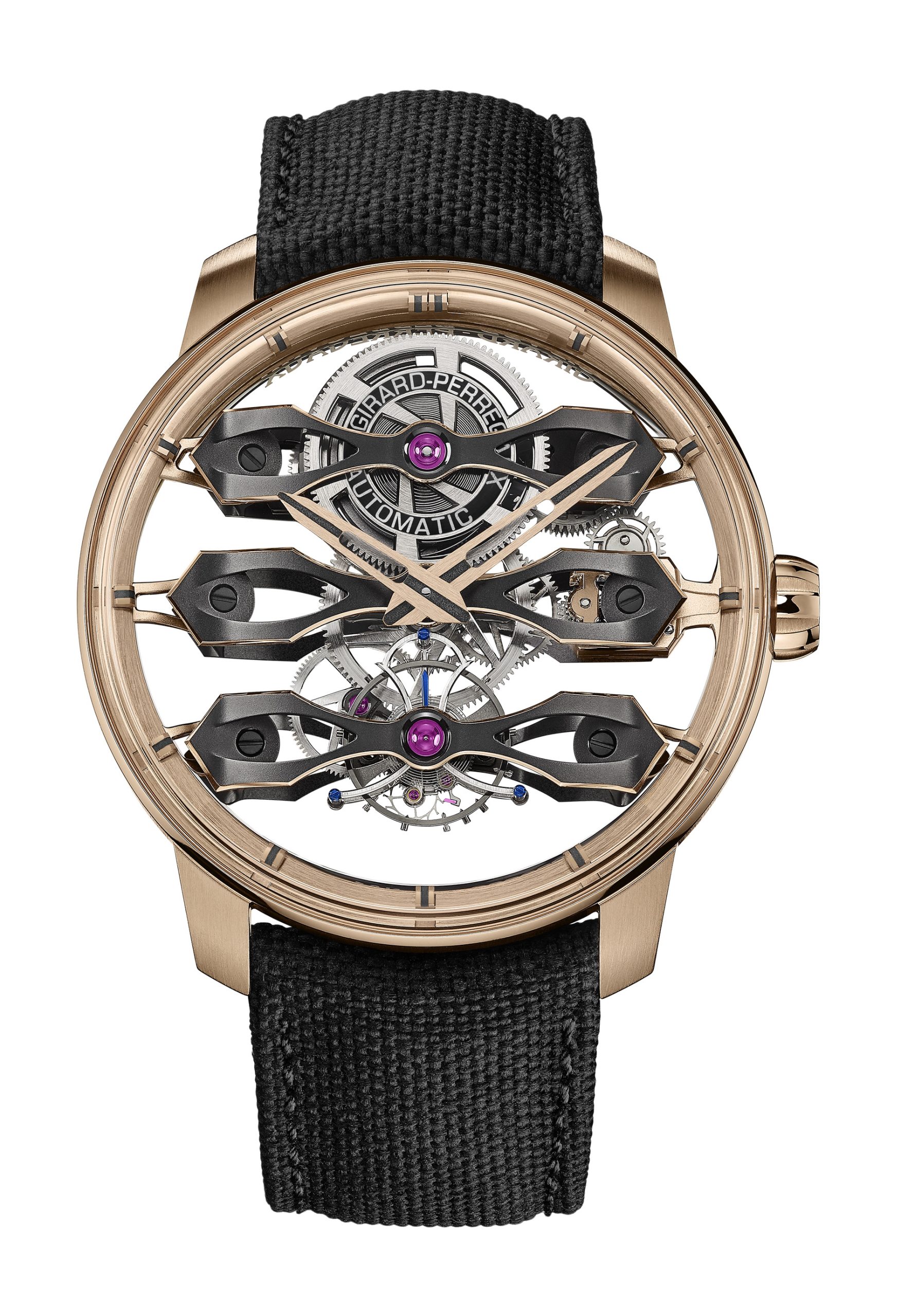 Girard-Perregaux Tourbillon with Three Flying Bridges luxury timepiece - detailed view