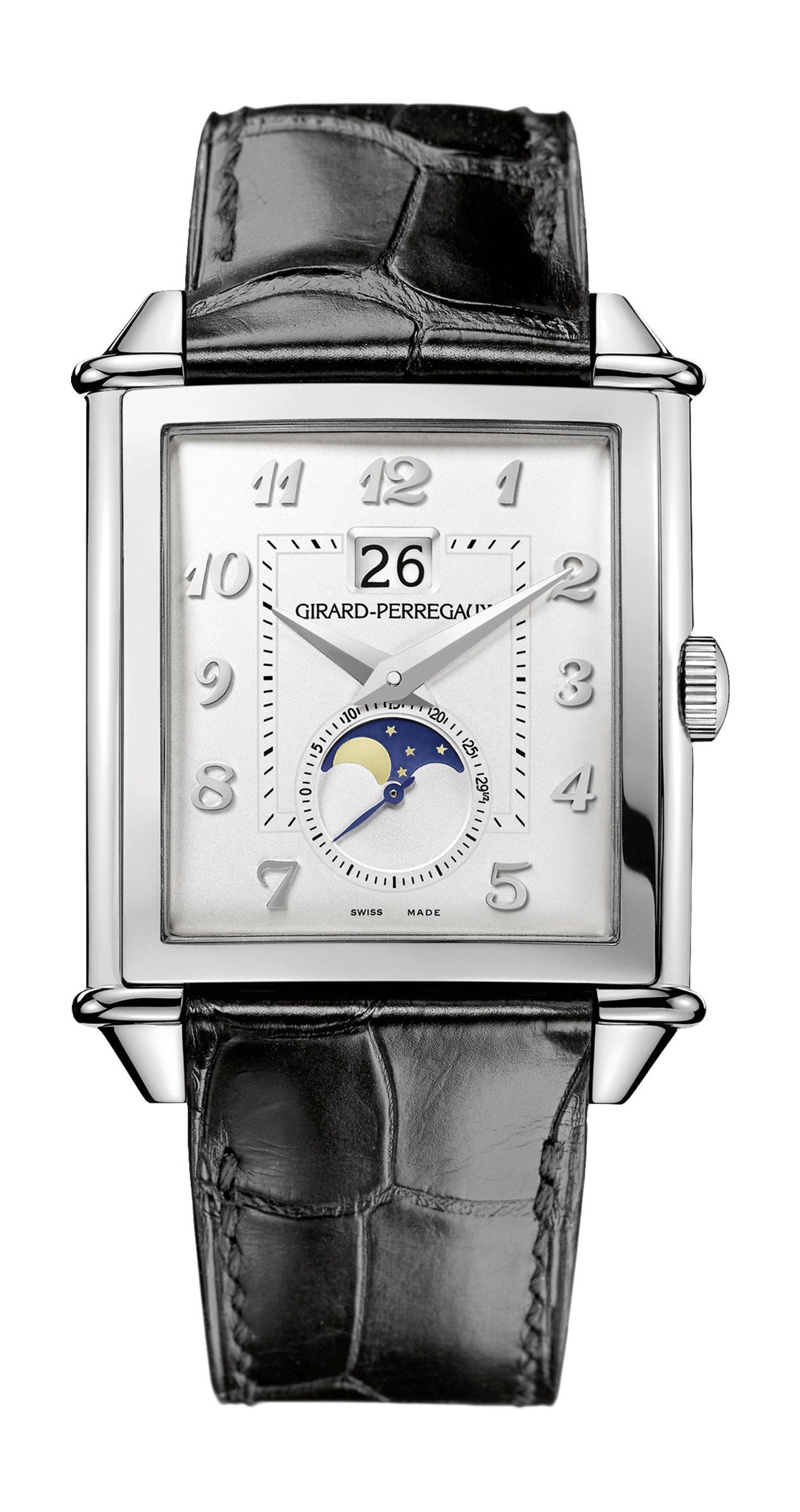 Girard-Perregaux Vintage 1945 XXL Large Date And Moon Phases luxury timepiece - detailed view