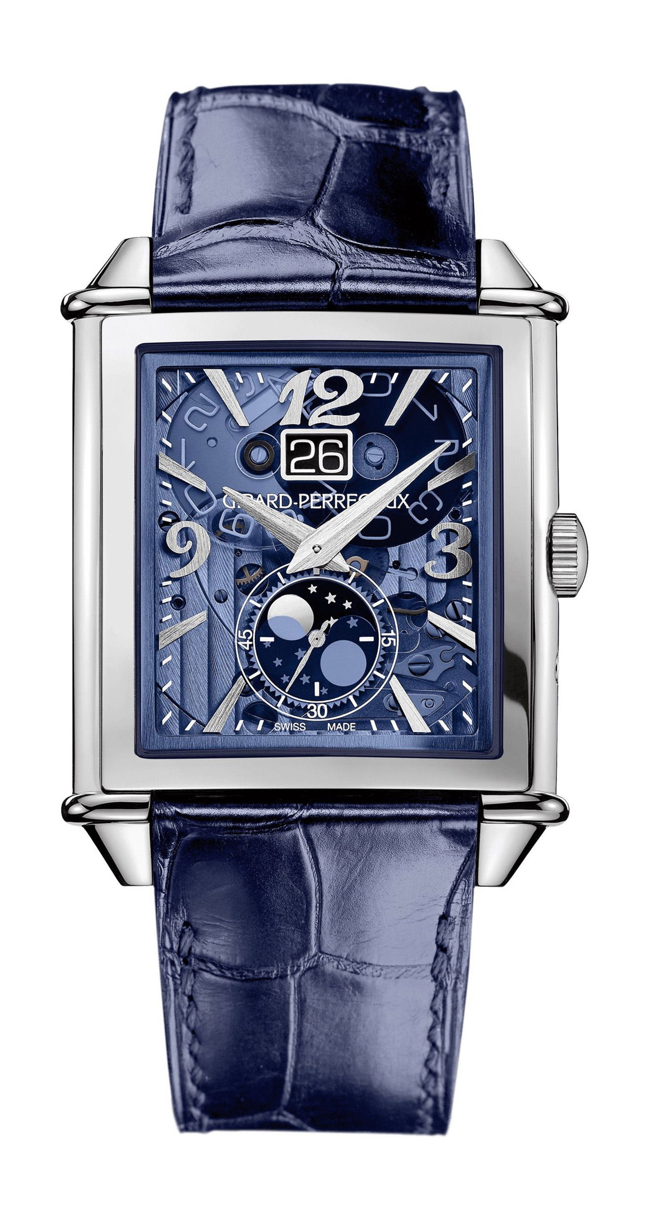 Girard-Perregaux Vintage 1945 XXL Large Date And Moon Phases luxury timepiece - detailed view