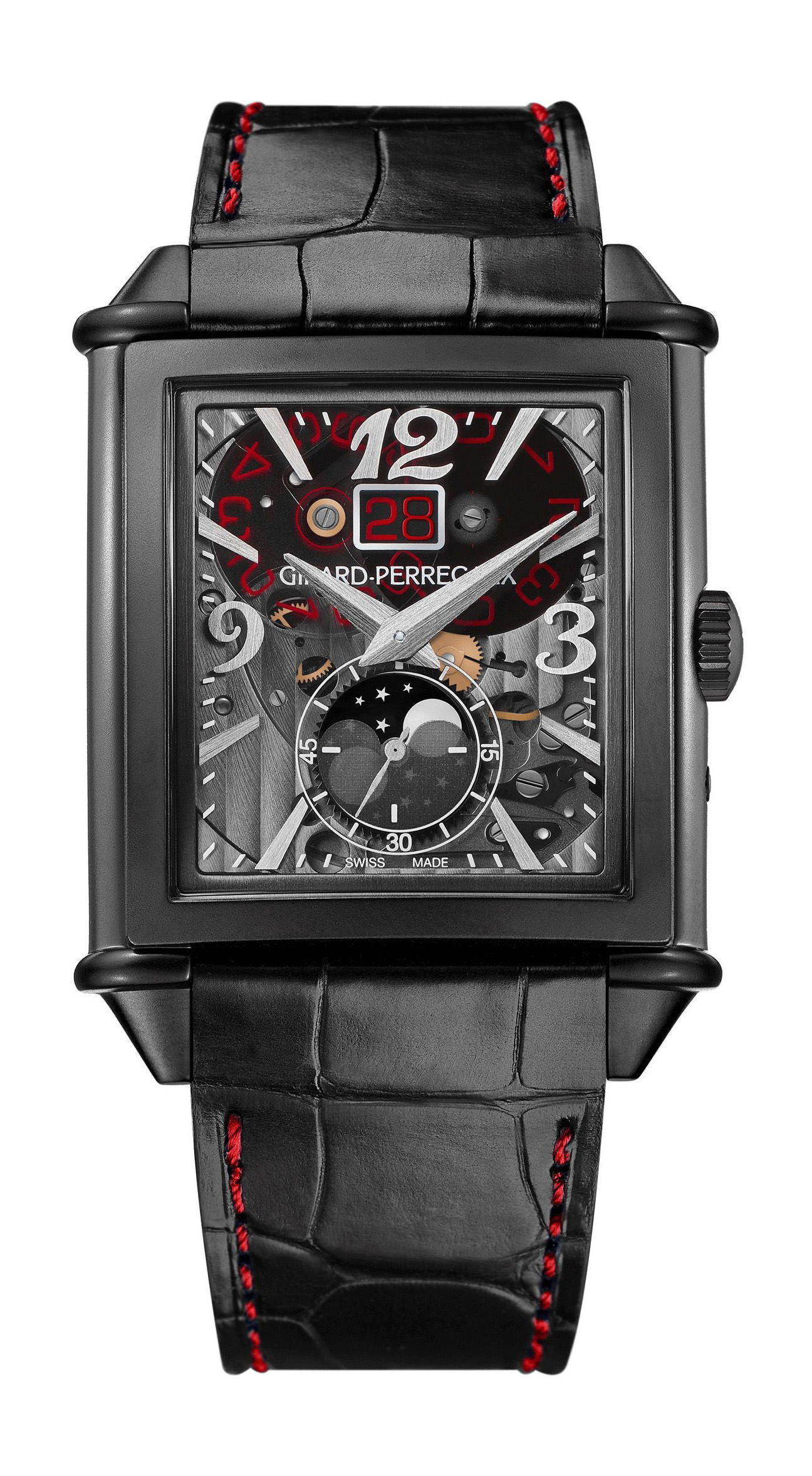 Girard-Perregaux Vintage 1945 XXL Large Date And Moon Phases luxury timepiece - detailed view