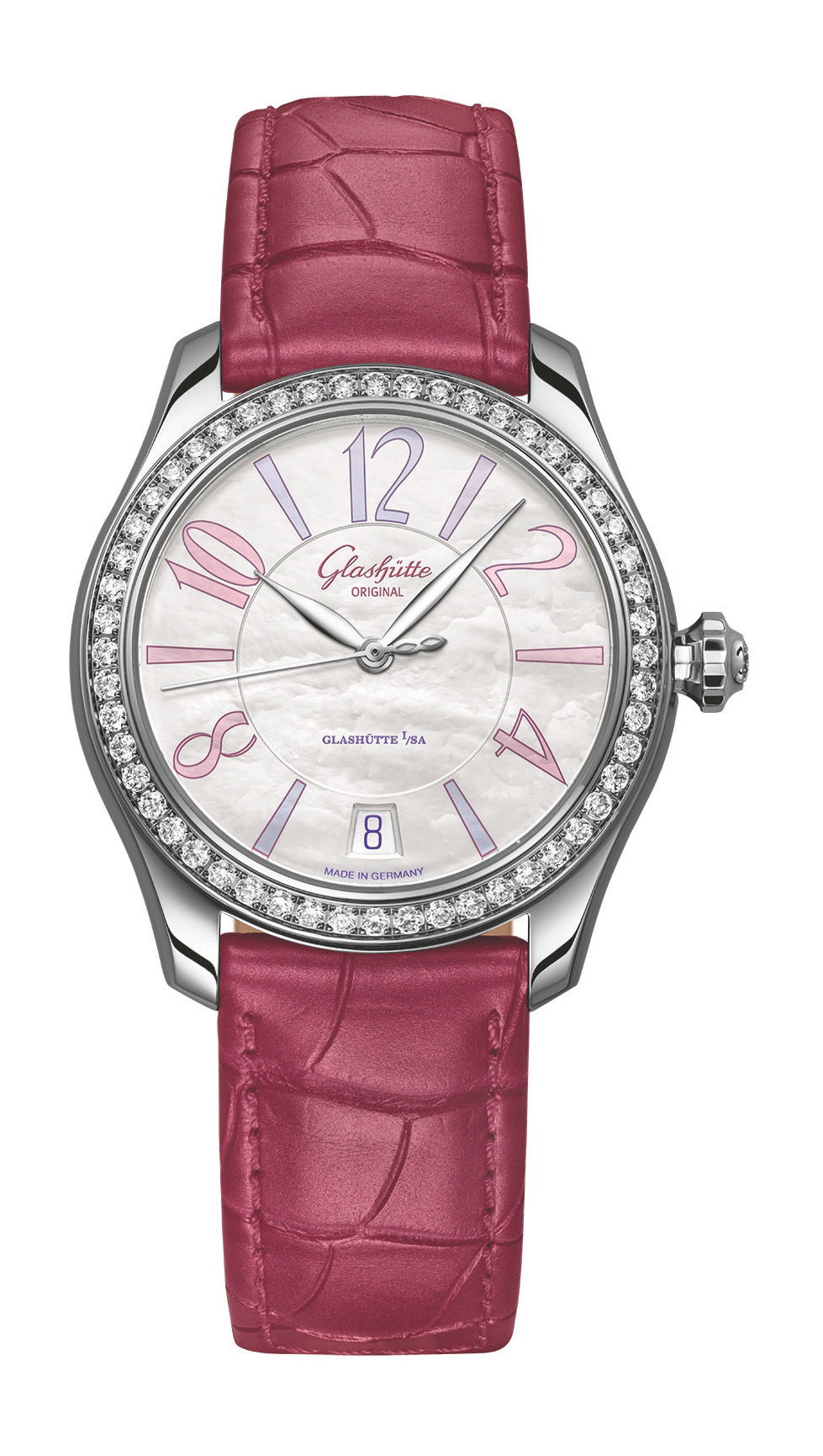 Glashütte Original Lady Serenade Valentine’s Day 2024 luxury timepiece - detailed view