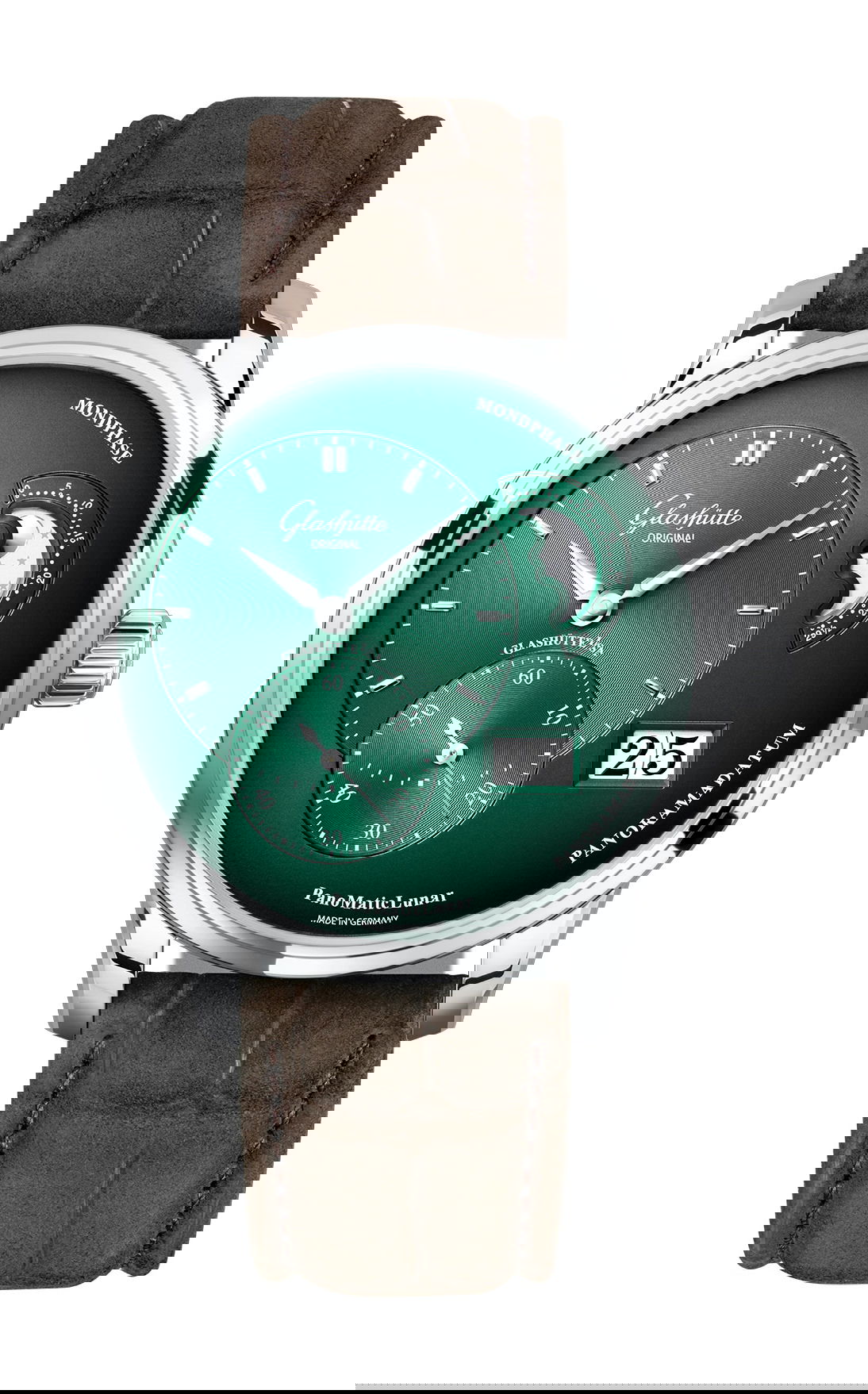 Glashütte Original PanoMaticLunar luxury timepiece - detailed view