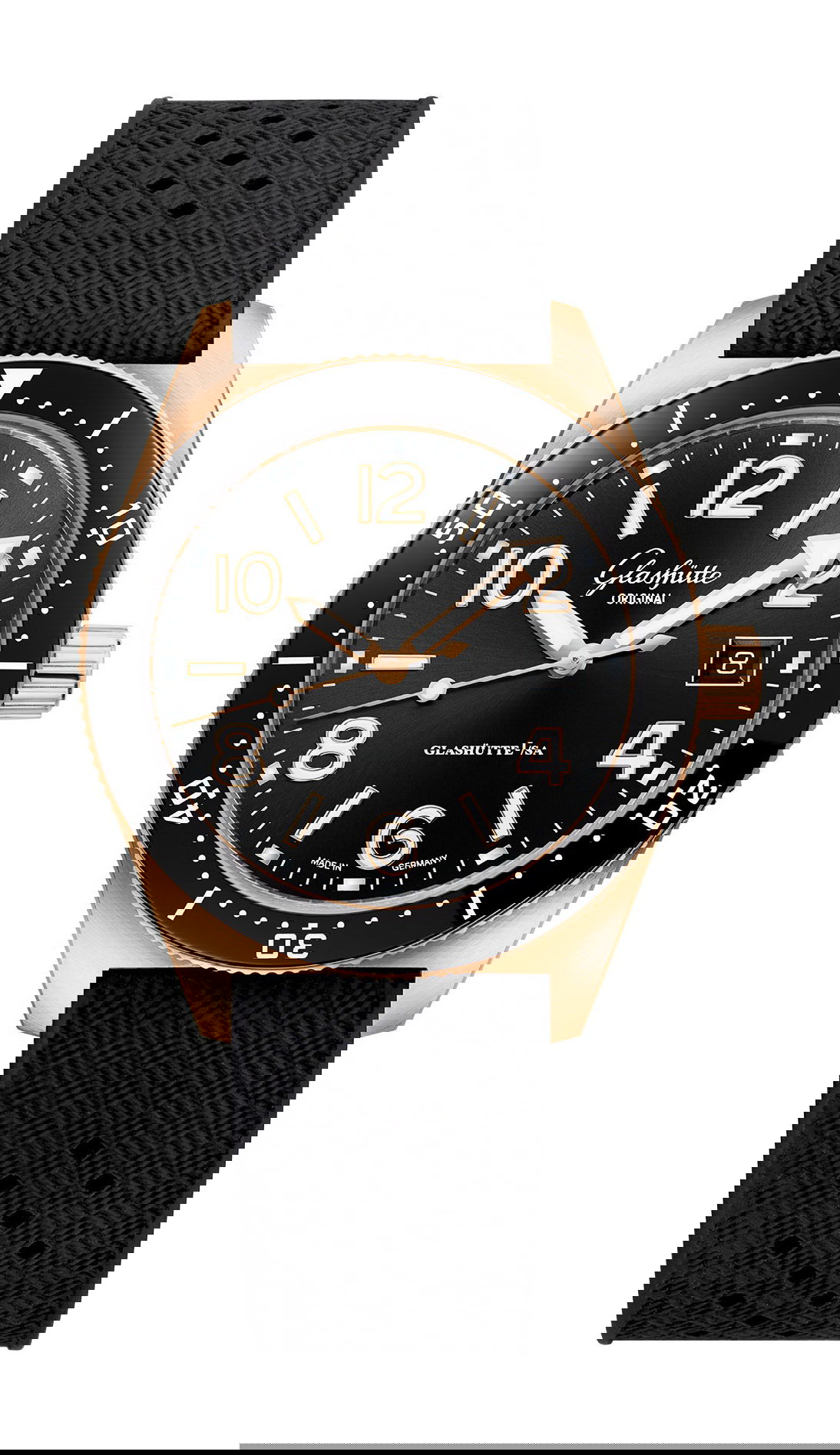 Glashütte Original SeaQ luxury timepiece - detailed view