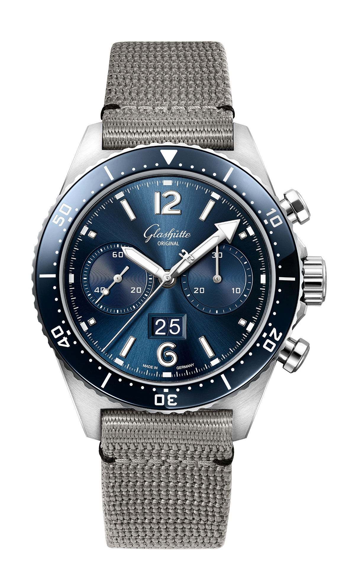 Glashütte Original SeaQ Chronograph luxury timepiece - detailed view