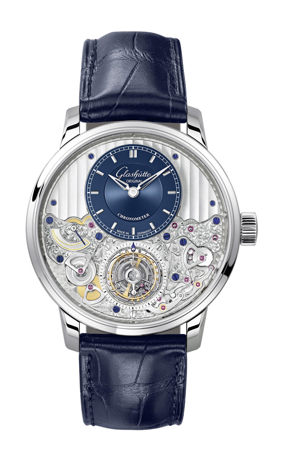 Glashütte Original Senator Chronometer Tourbillon luxury timepiece - detailed view