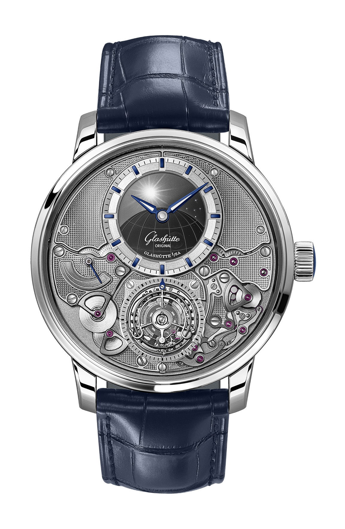 Glashütte Original Senator Chronometer Tourbillon luxury timepiece - detailed view