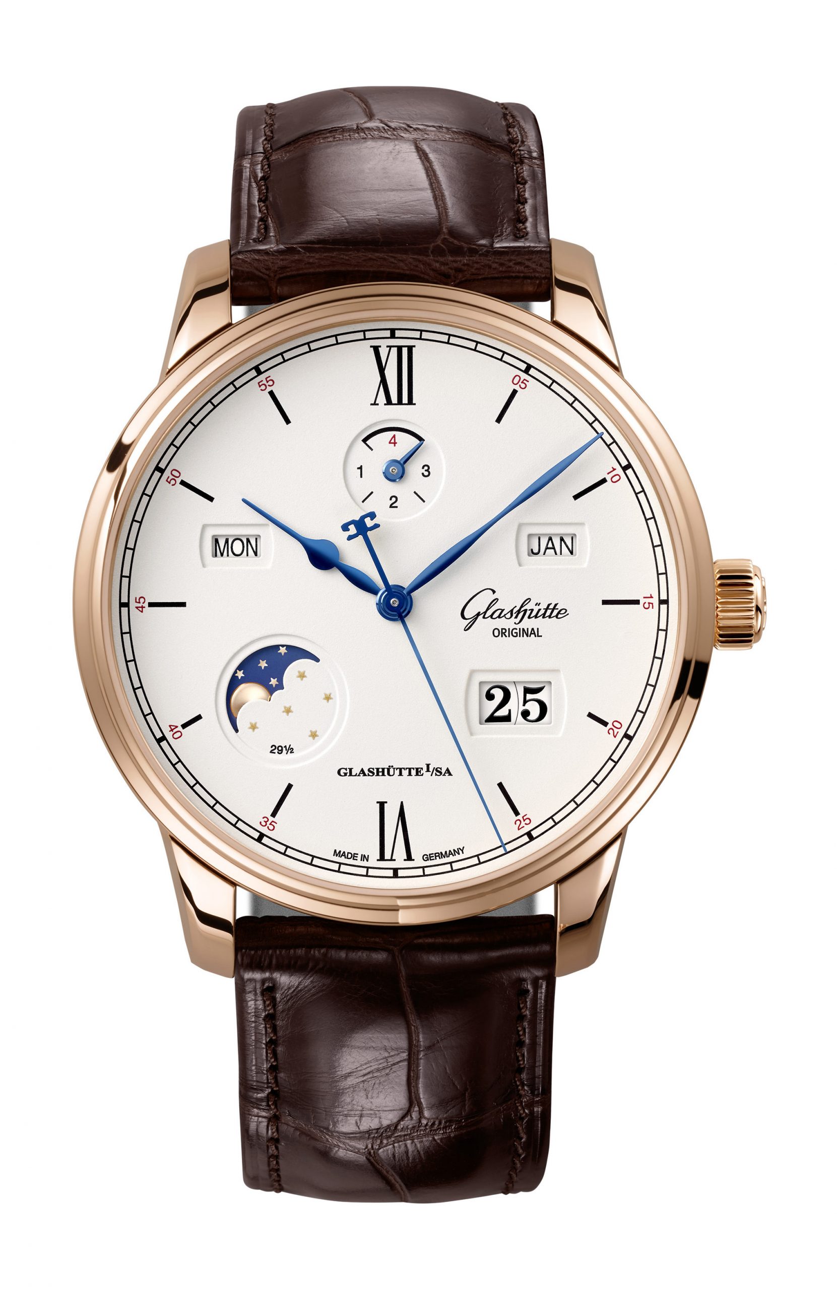 Glashütte Original Senator Excellence Perpetual Calendar luxury timepiece - detailed view