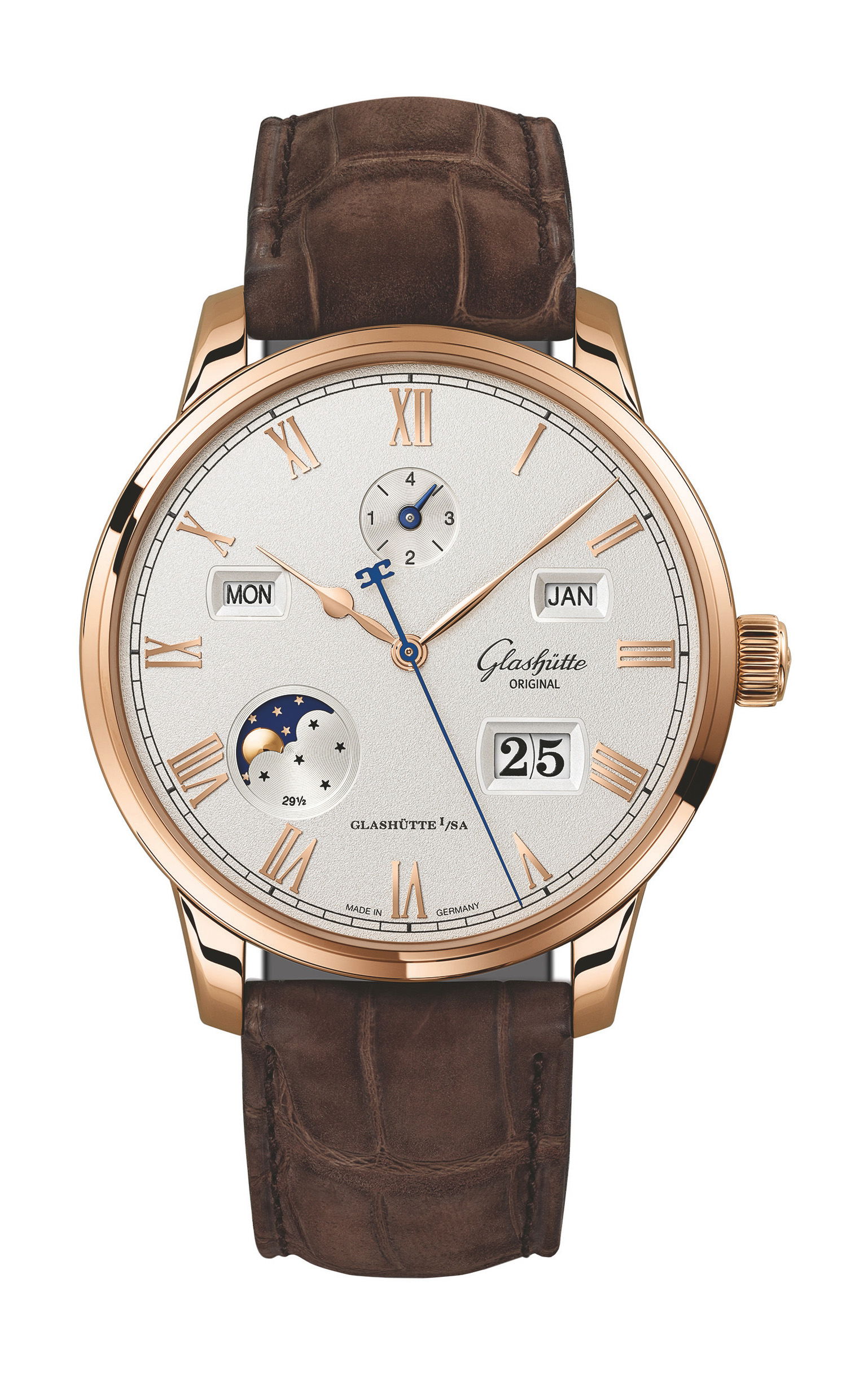 Glashütte Original Senator Excellence Perpetual Calendar luxury timepiece - detailed view