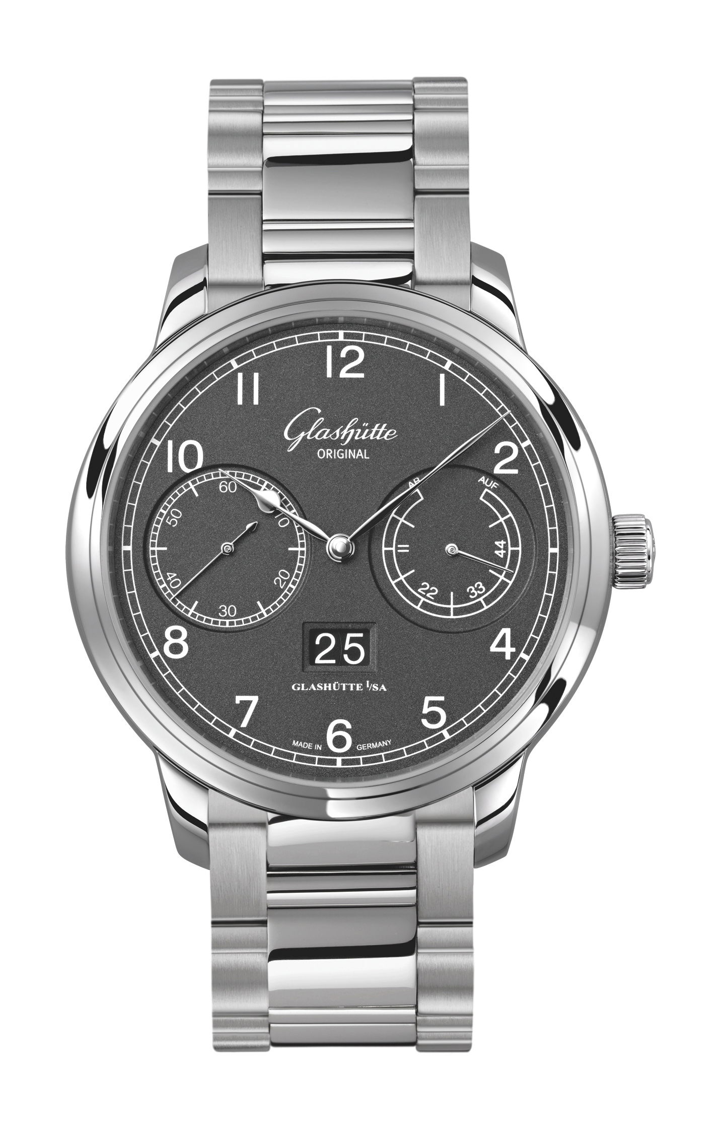 Glashütte Original Senator Observer luxury timepiece - detailed view