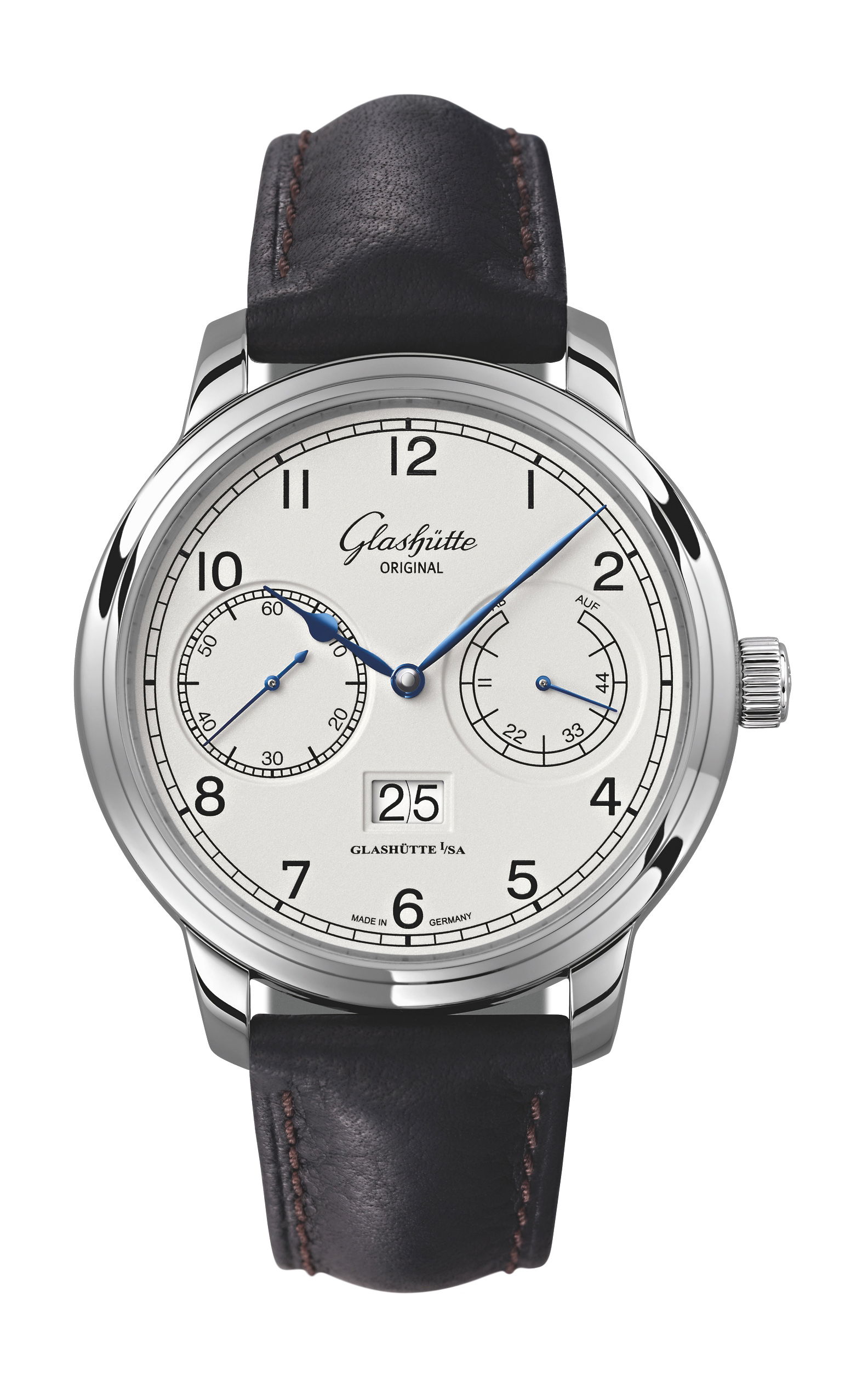 Glashütte Original Senator Observer luxury timepiece - detailed view