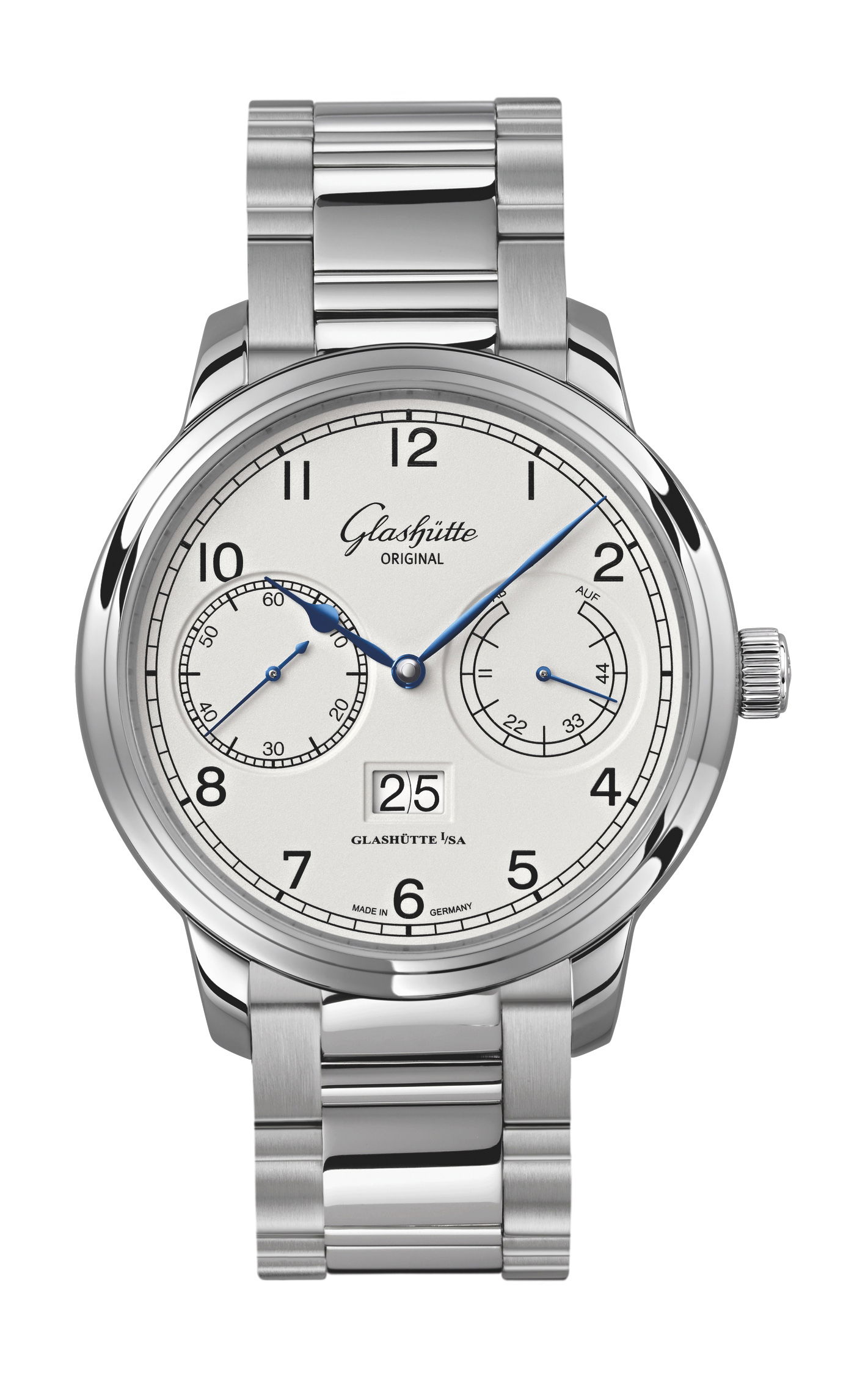 Glashütte Original Senator Observer luxury timepiece - detailed view