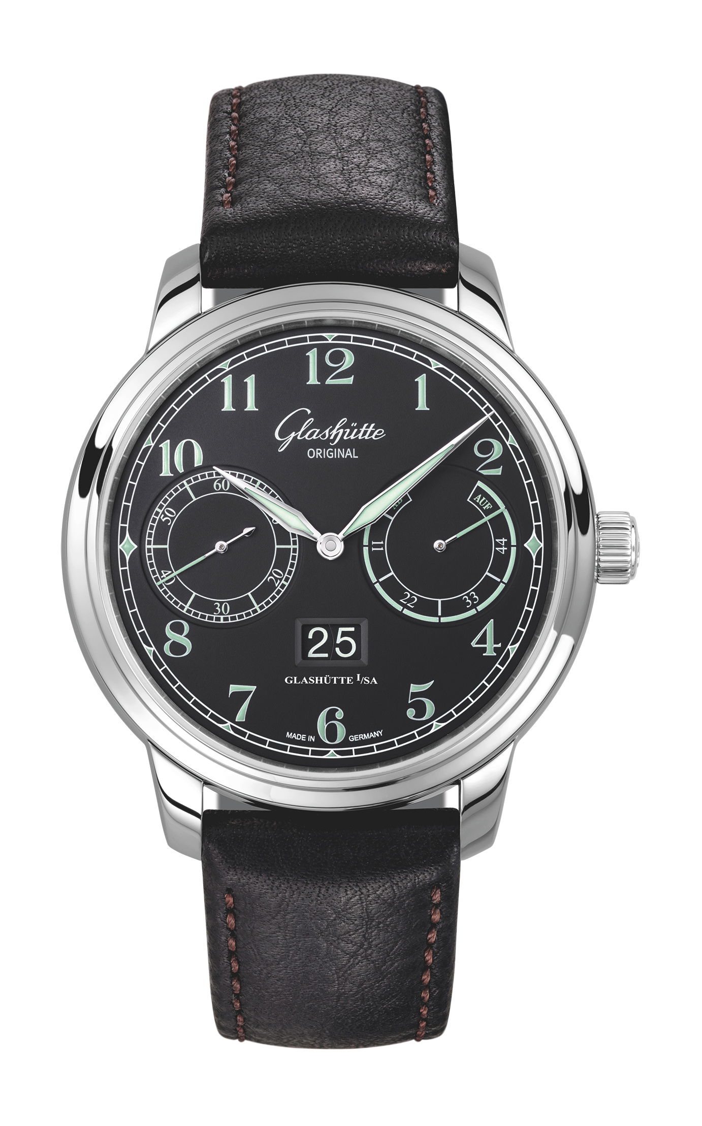 Glashütte Original Senator Observer luxury timepiece - detailed view