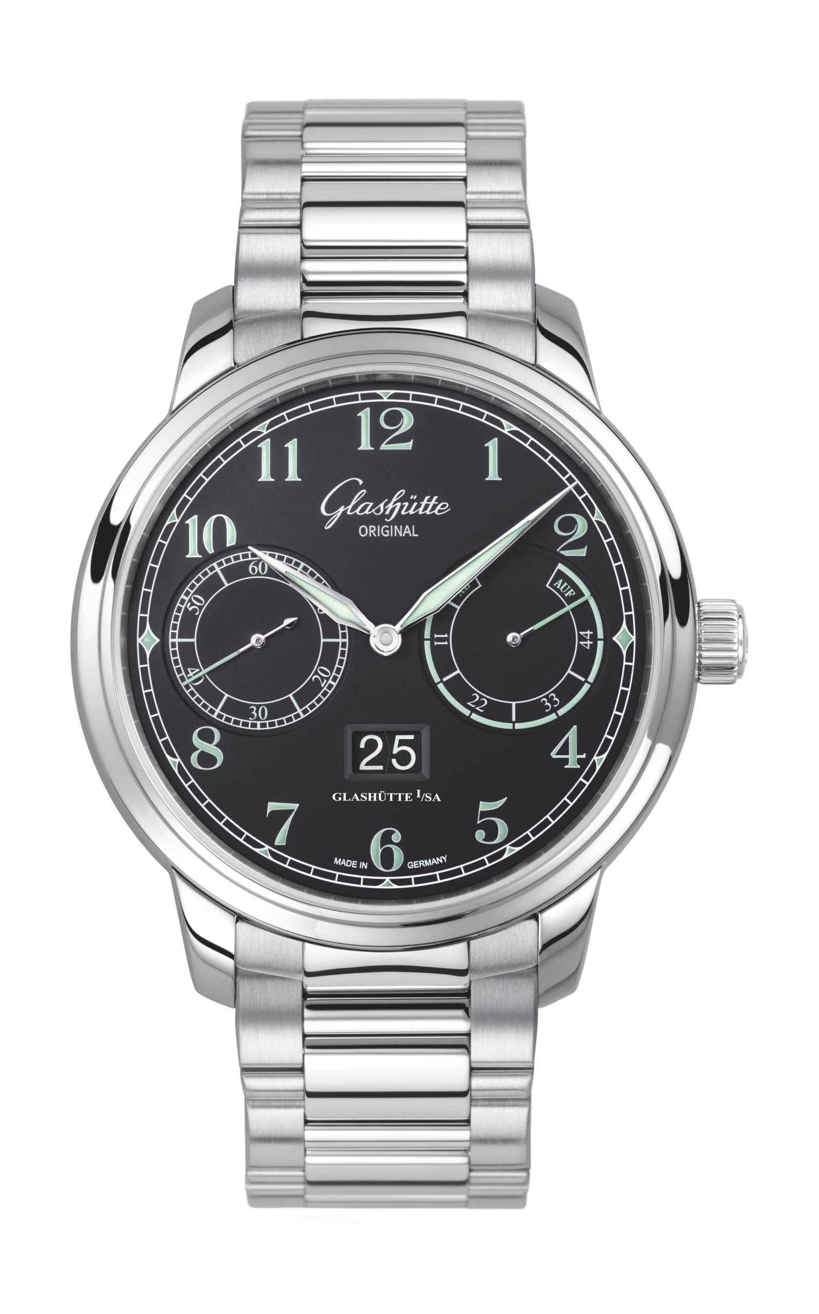 Glashütte Original Senator Observer luxury timepiece - detailed view