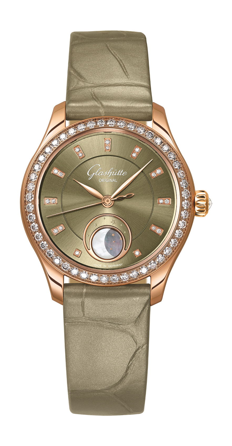 Glashütte Original Serenade Luna luxury timepiece - detailed view