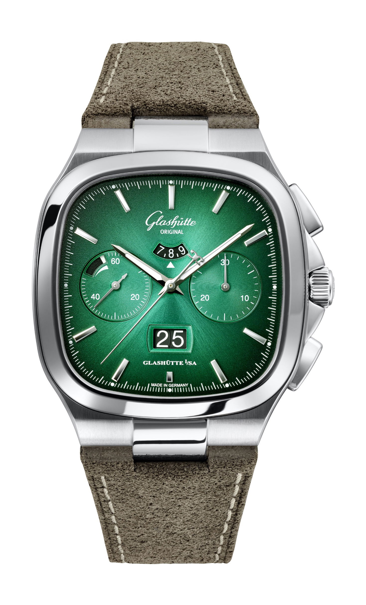 Glashütte Original Seventies Chronograph Panorama Date luxury timepiece - detailed view