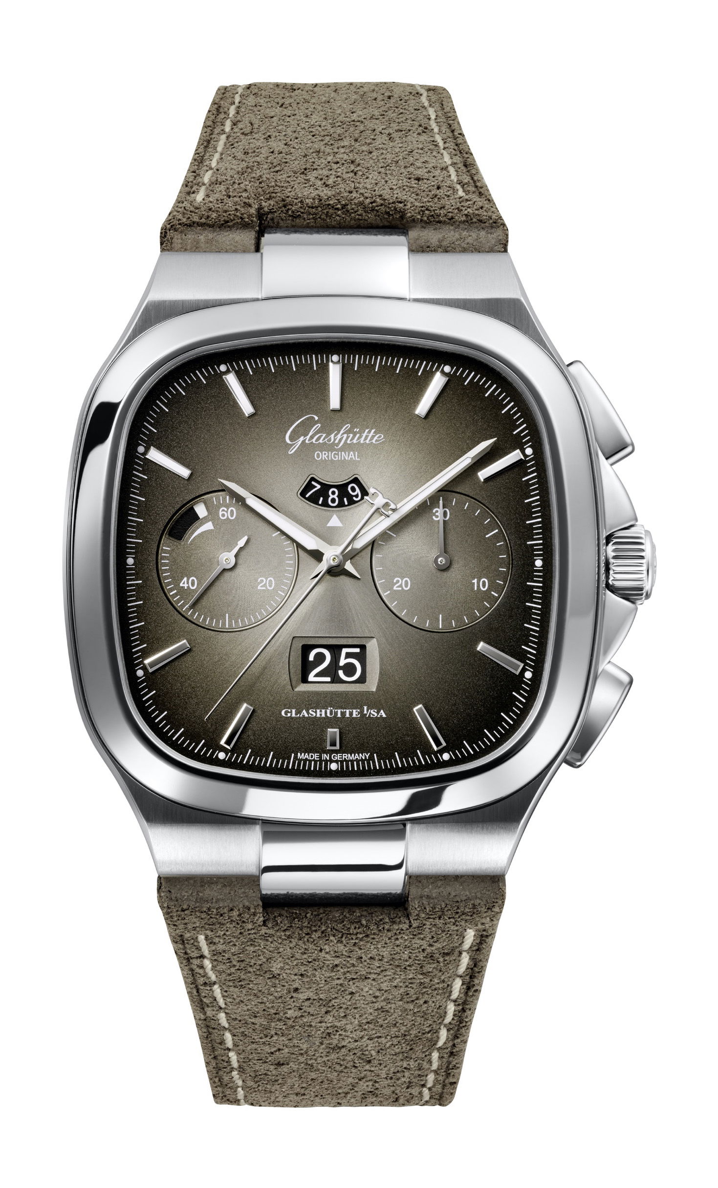 Glashütte Original Seventies Chronograph Panorama Date luxury timepiece - detailed view