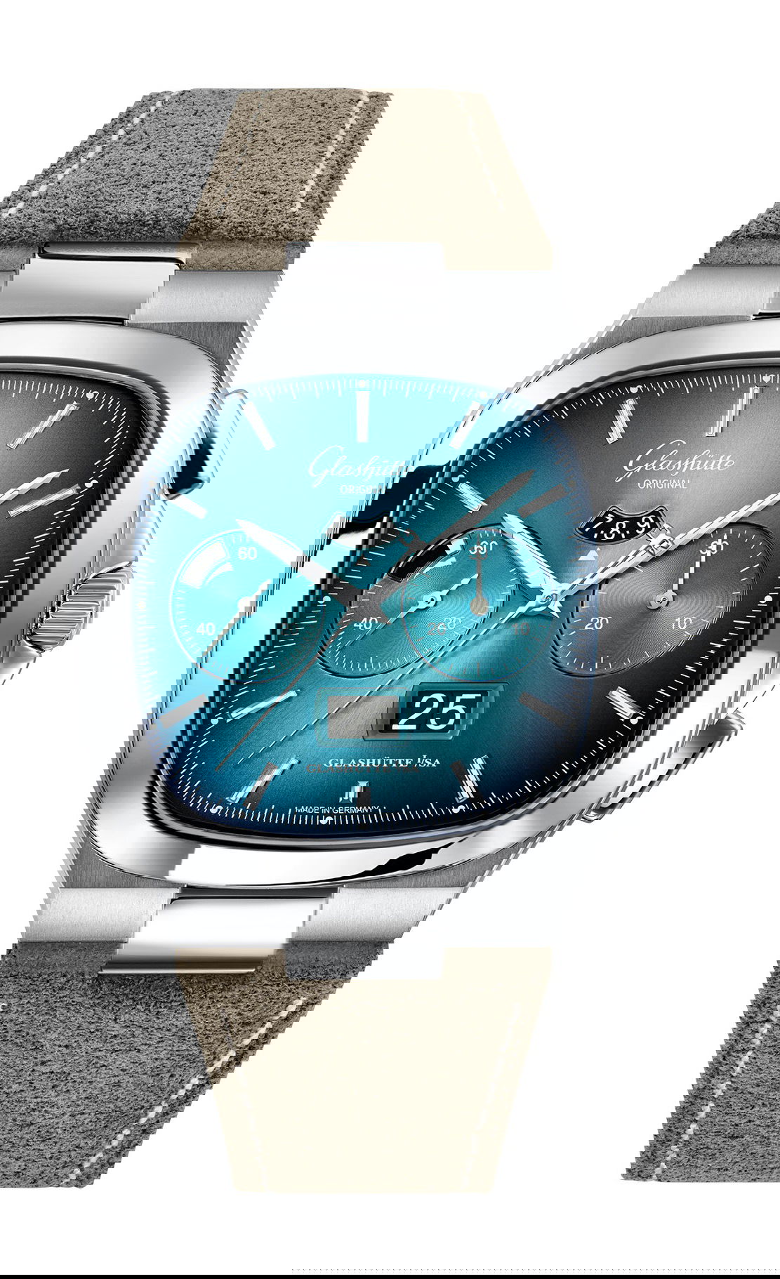 Glashütte Original Seventies Chronograph Panorama Date luxury timepiece - detailed view
