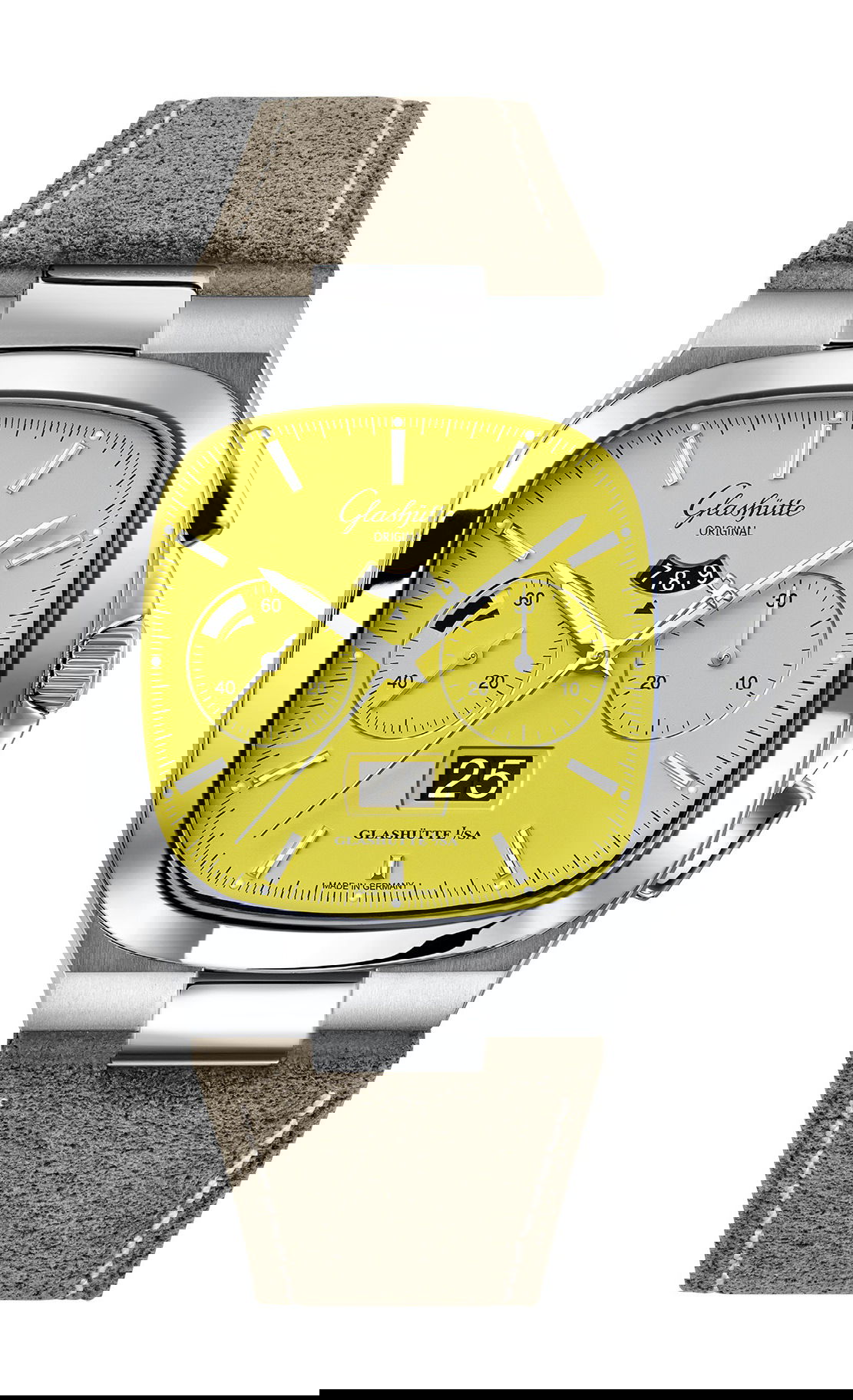 Glashütte Original Seventies Chronograph Panorama Date luxury timepiece - detailed view