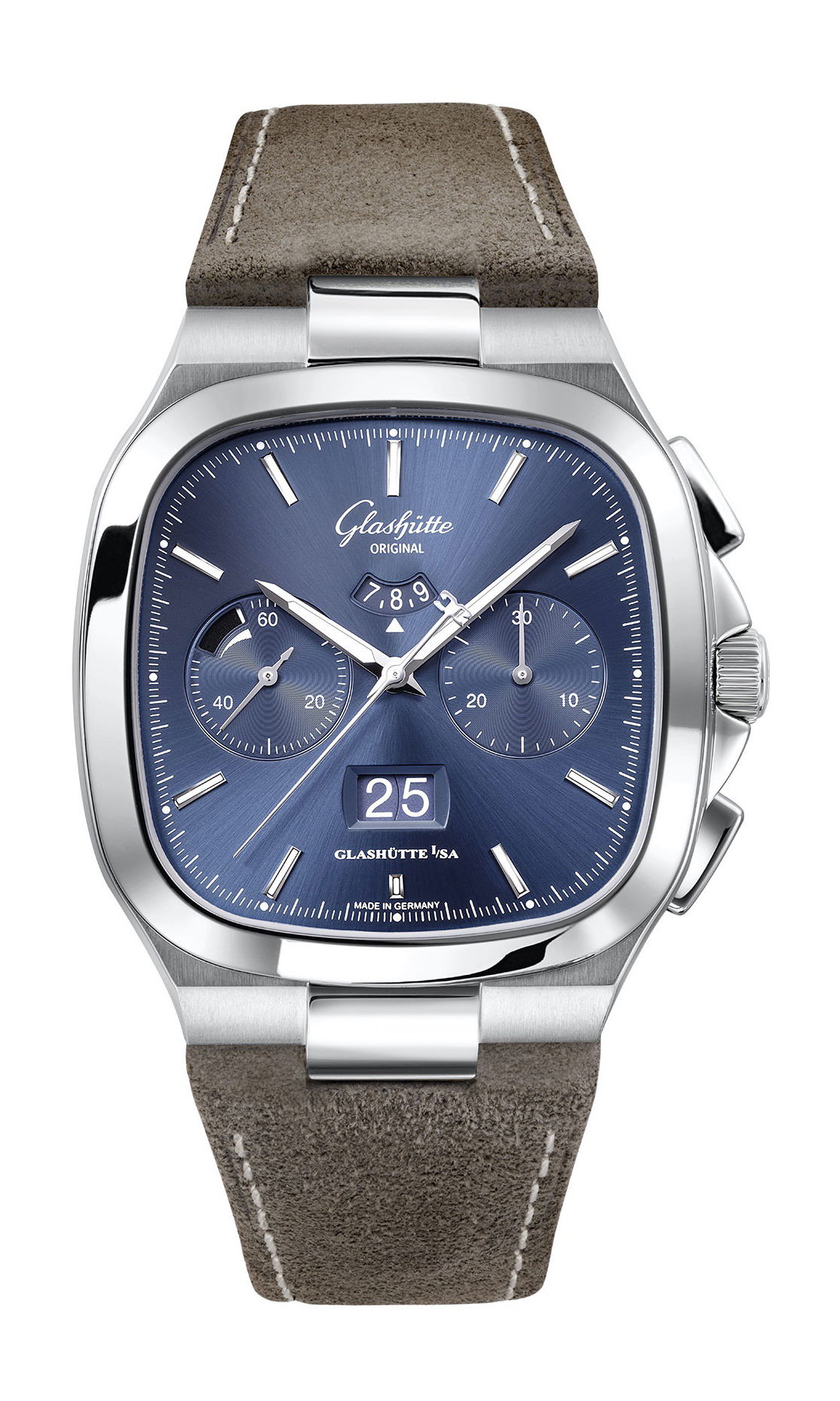 Glashütte Original Seventies Chronograph Panorama Date luxury timepiece - detailed view