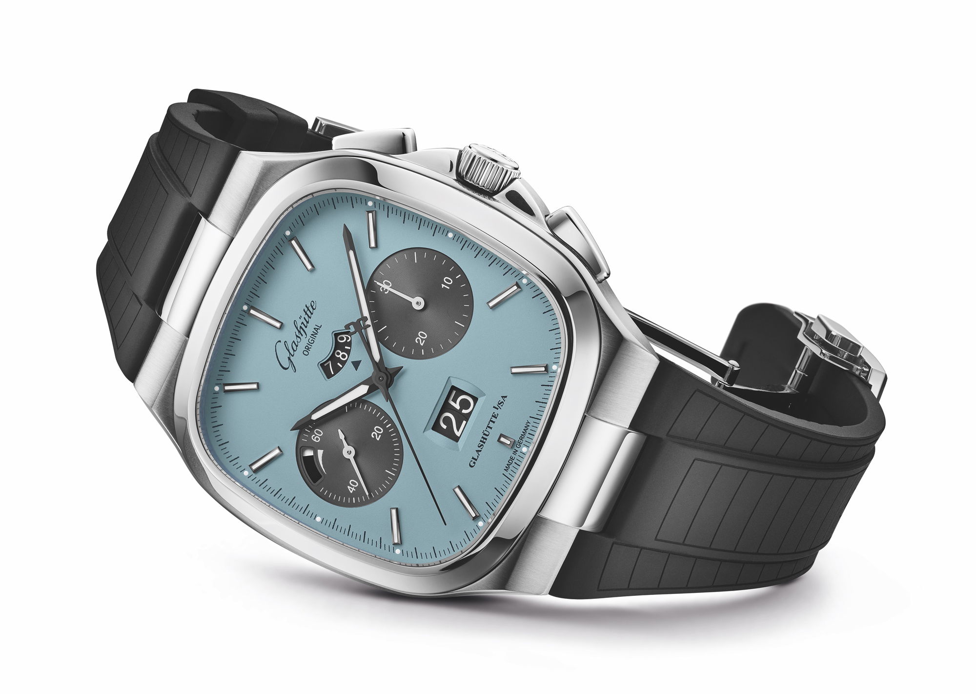 Glashütte Original Seventies Chronograph Panorama Date “Ocean Breeze” - View 3