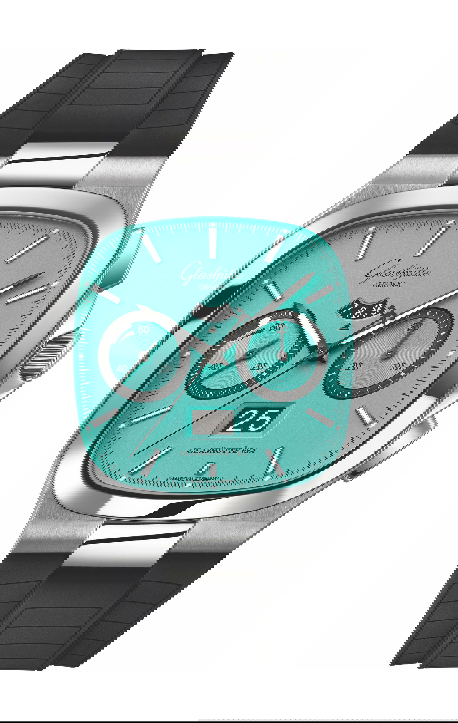 Glashütte Original Seventies Chronograph Panorama Date Swimming Pool luxury timepiece - detailed view