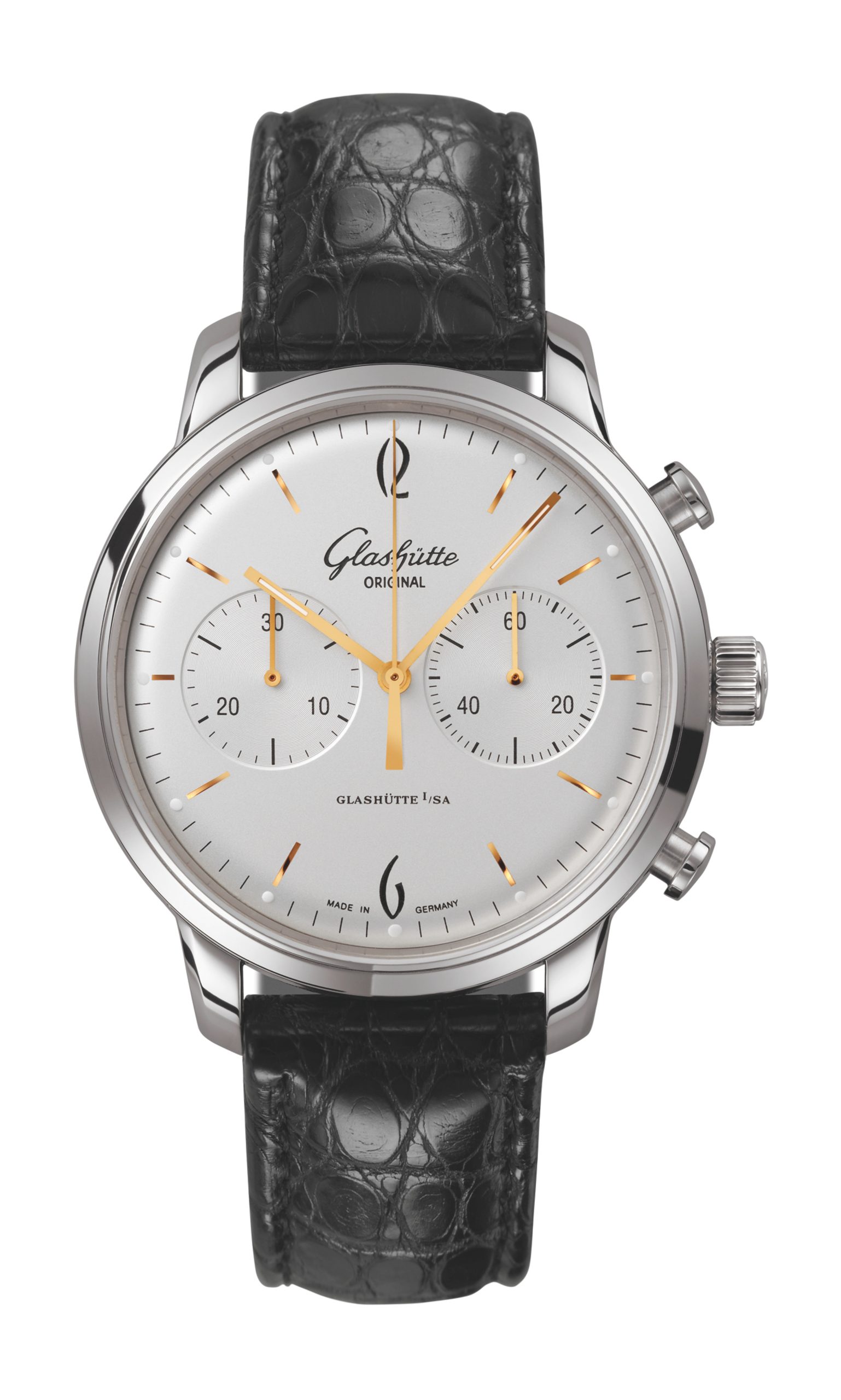 Glashütte Original Sixties Chronograph luxury timepiece - detailed view