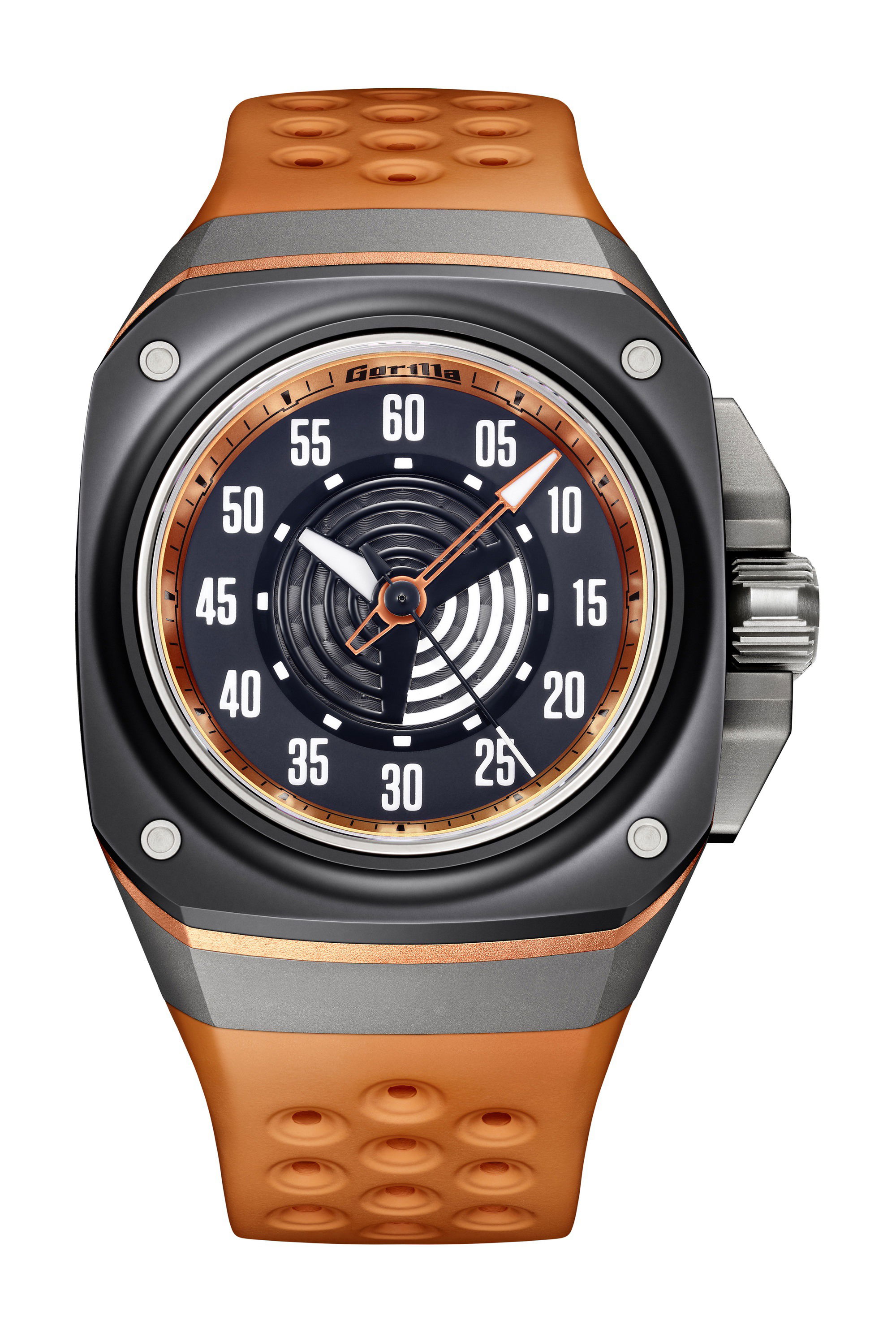 Gorilla Fastback Hugger Orange luxury timepiece - detailed view