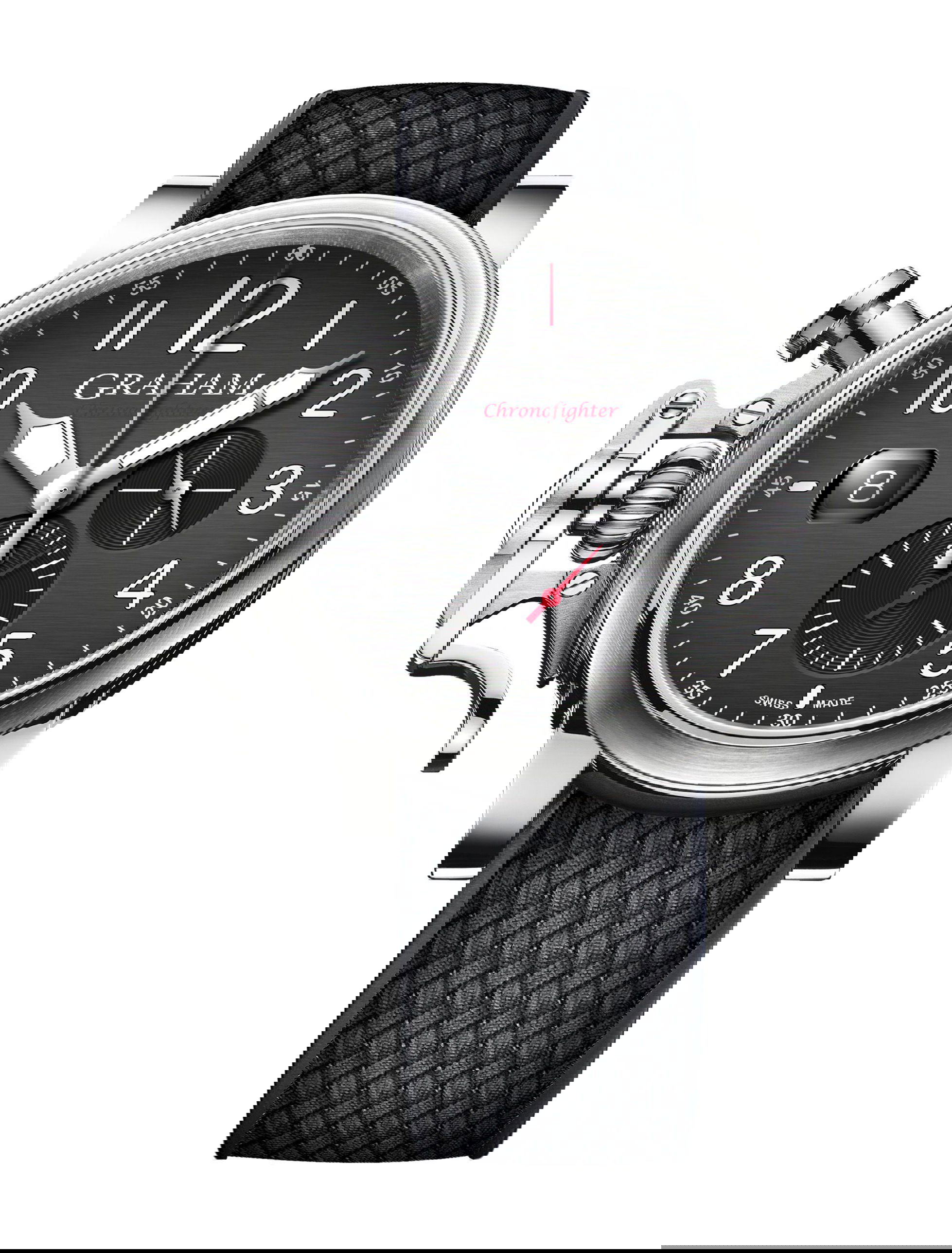 Graham Chronofighter Grand Vintage Arabic Numerals luxury timepiece - detailed view
