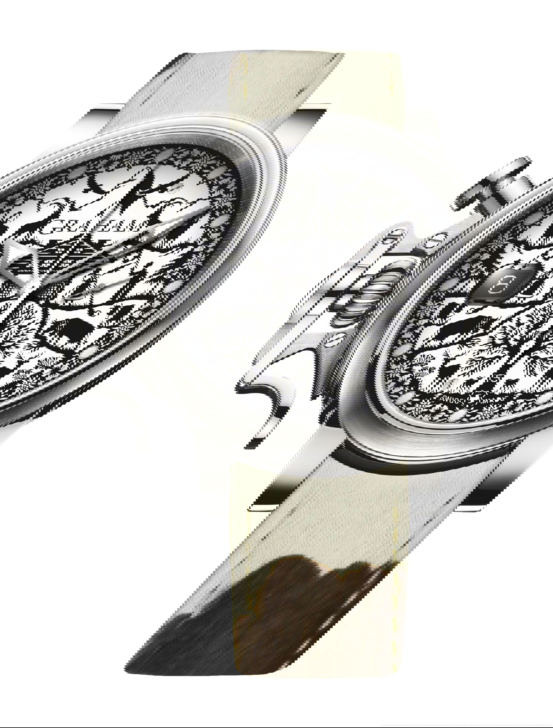 Graham Chronofighter Grand Vintage Ltd – Swiss Edition luxury timepiece - detailed view