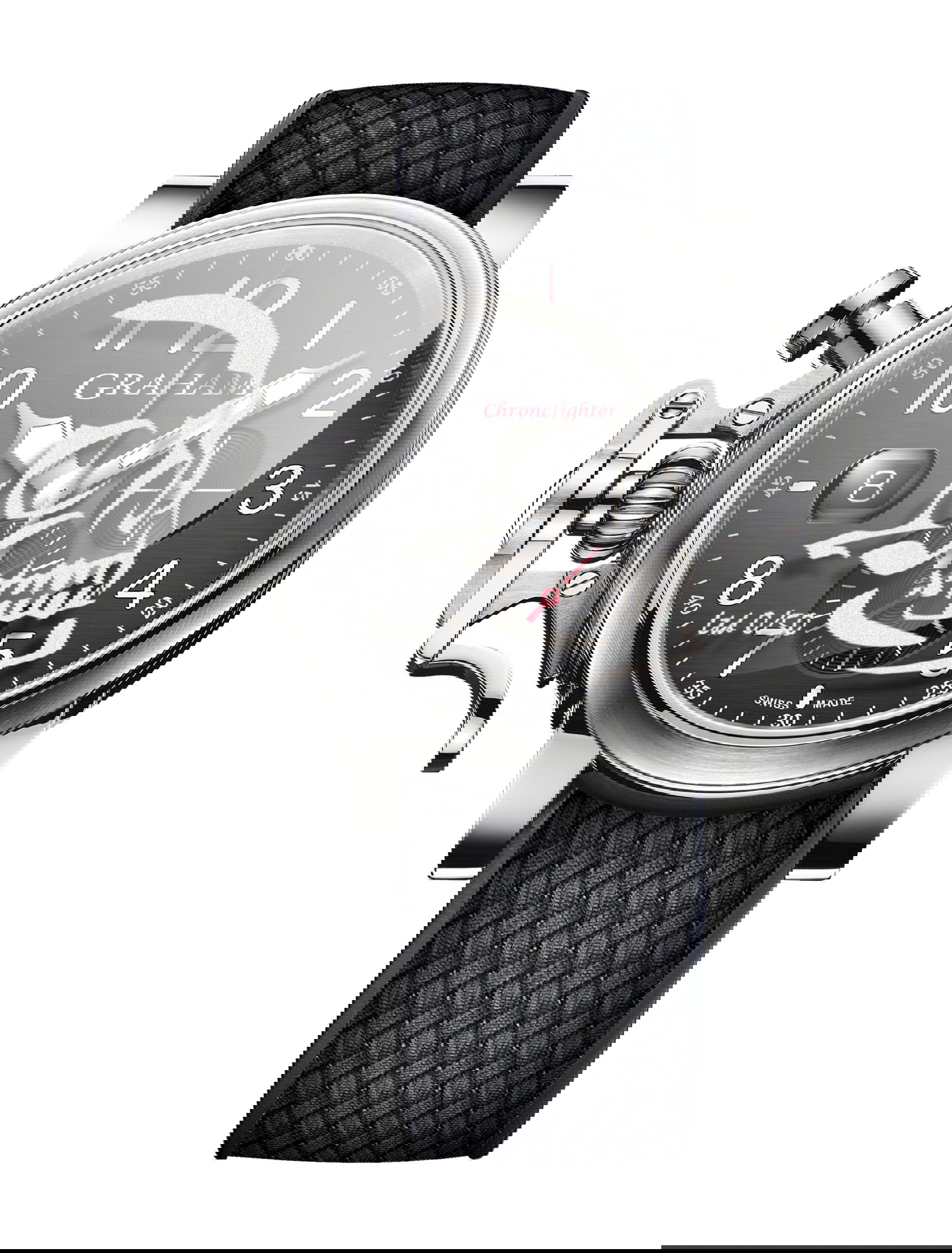 Graham Chronofighter Grand Vintage Skull luxury timepiece - detailed view