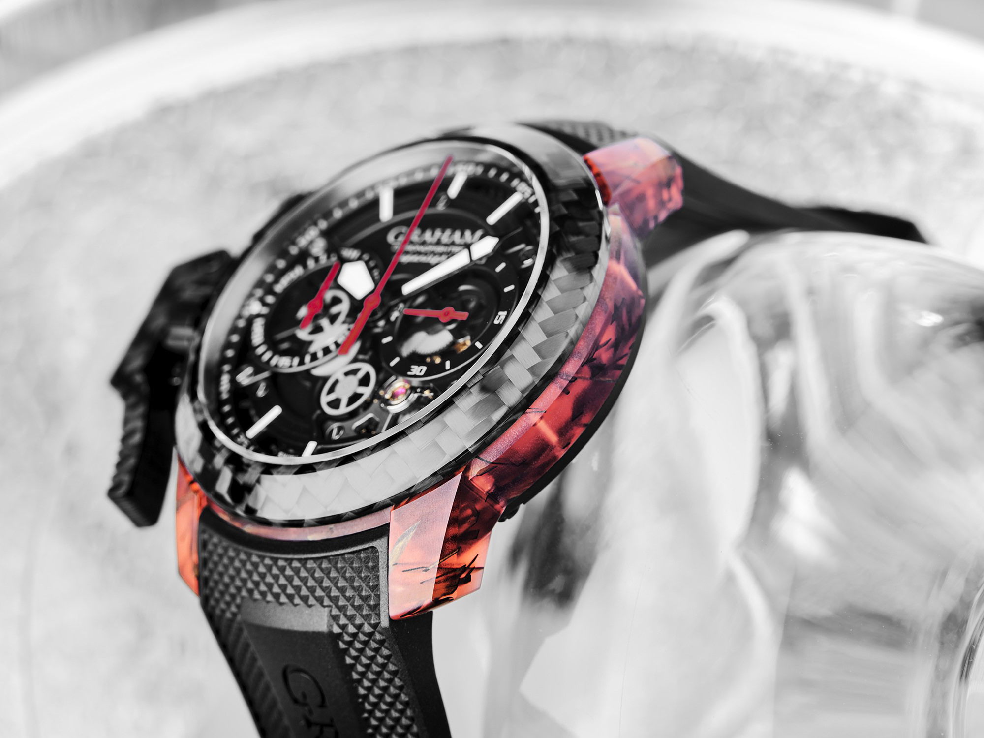 Graham Chronofighter Superlight Carbon Skeleton - View 3