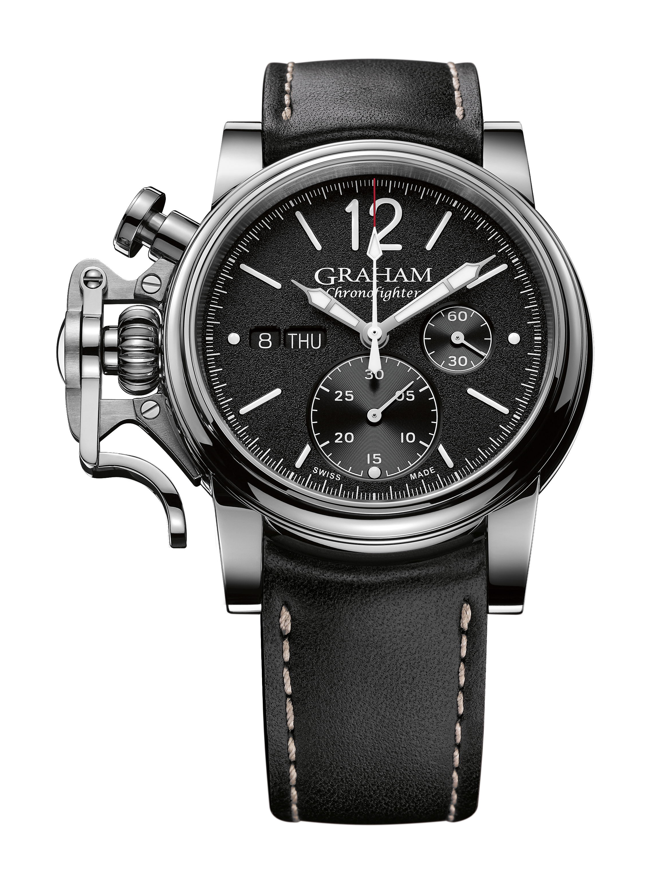 Graham Chronofighter Vintage luxury timepiece - detailed view