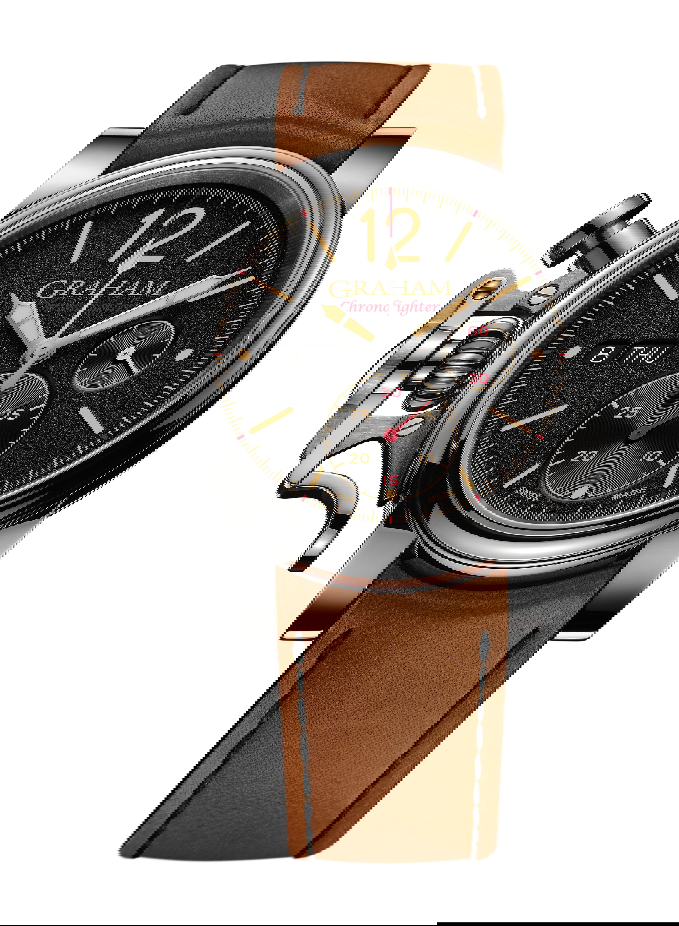 Graham Chronofighter Vintage luxury timepiece - detailed view