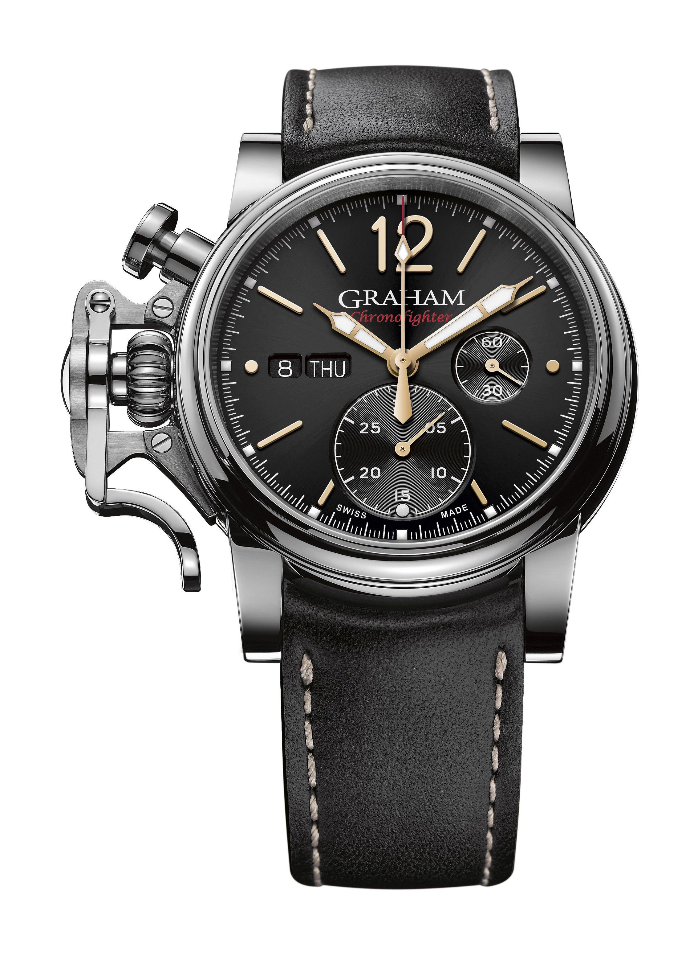 Graham Chronofighter Vintage luxury timepiece - detailed view
