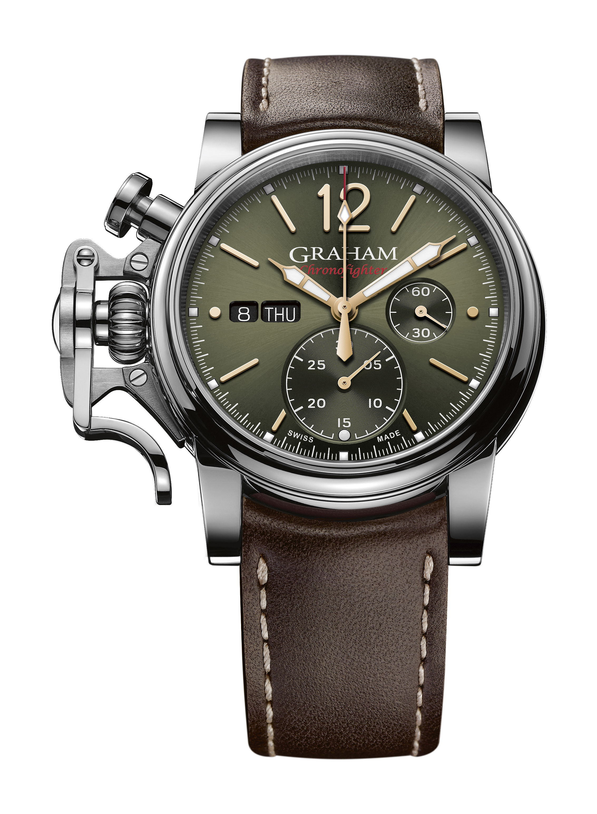 Graham Chronofighter Vintage luxury timepiece - detailed view